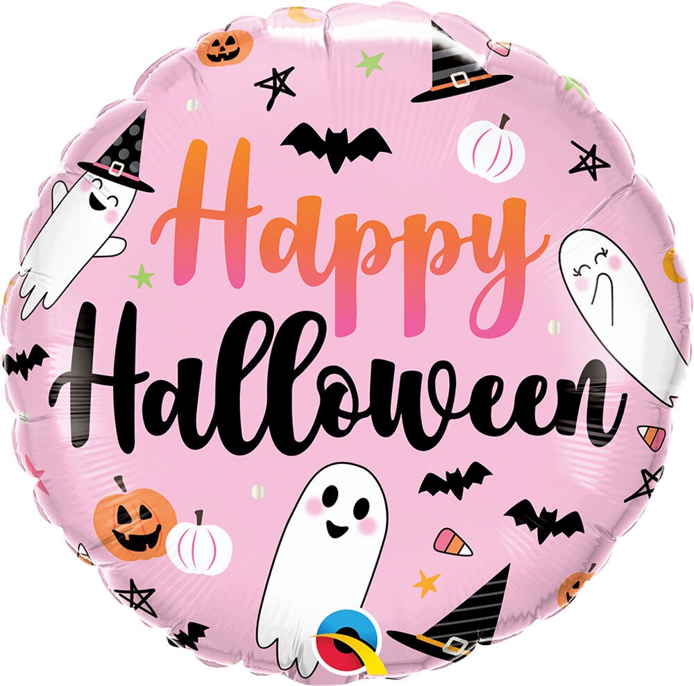 Pastel Halloween Pumpkin Balloons: Spooky Party Decor