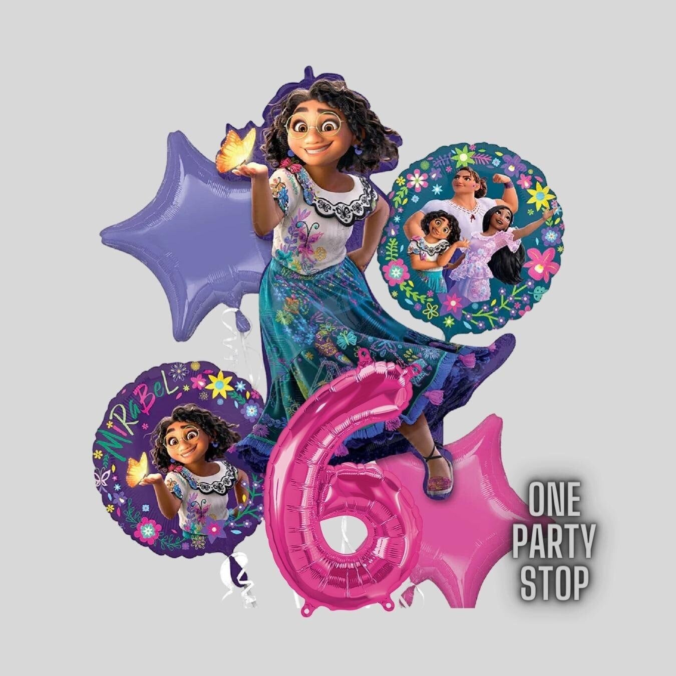Encanto Mirabel Balloon Bouquet: Licensed Party Decorations