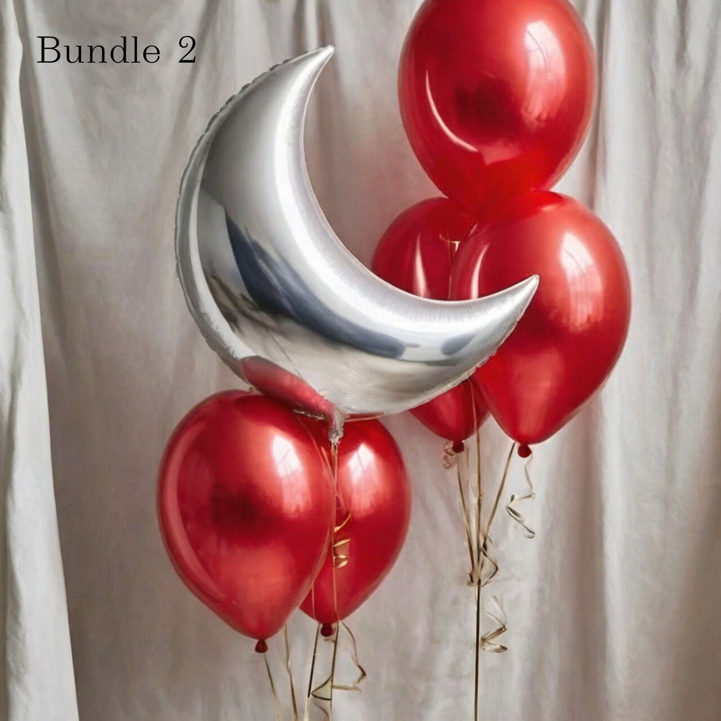 Red Foil Valentines Day Balloon Banner: Party Decor