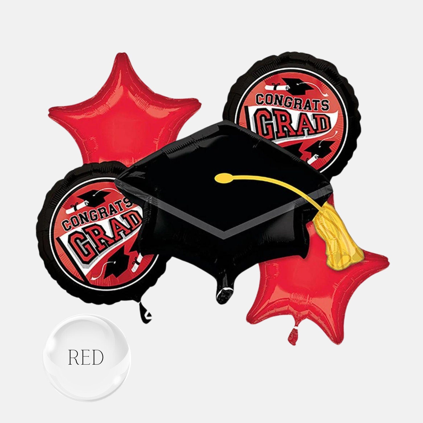 School Colors Graduation Balloons: Mylar Foil Party Decor - Made in USA