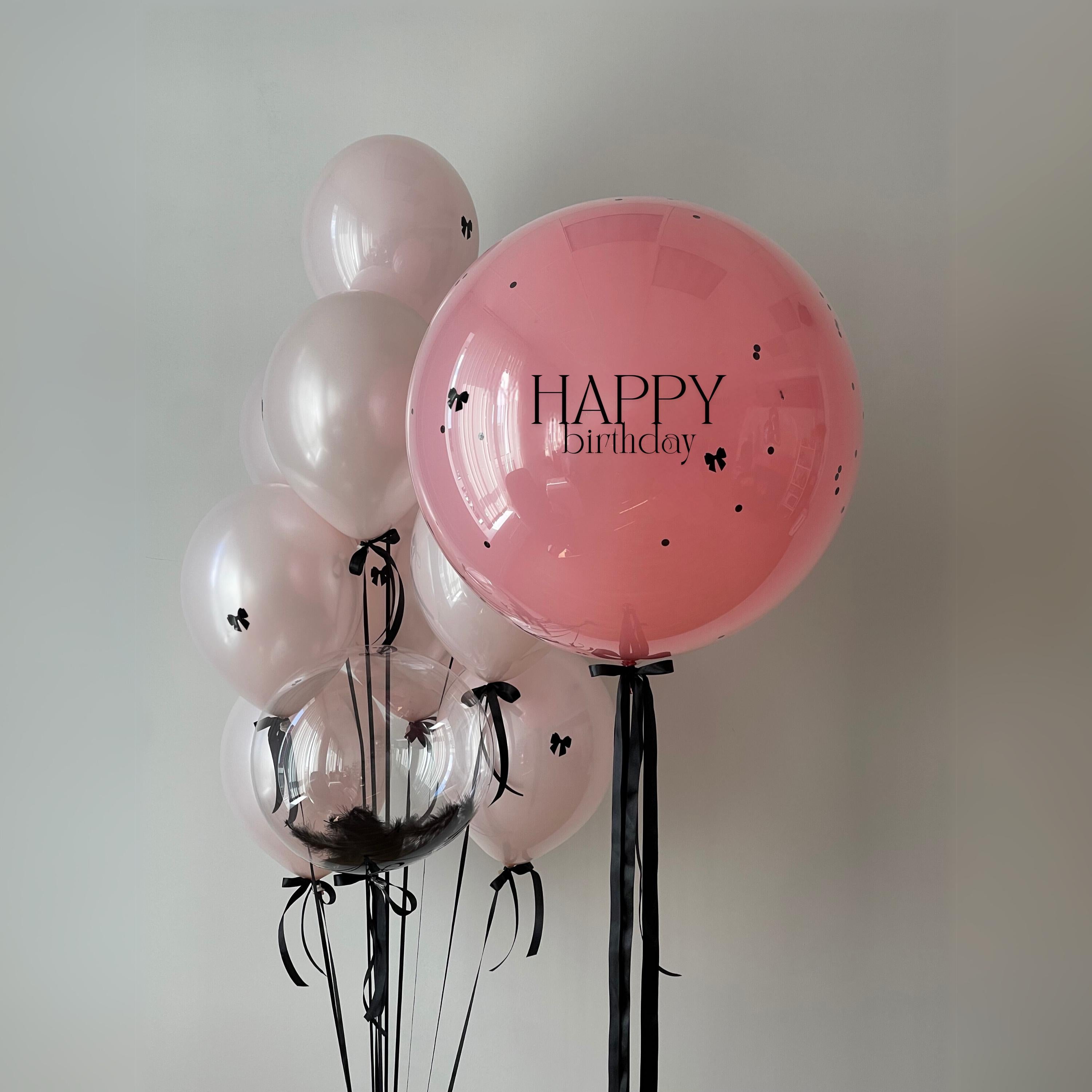 Coquette Bow Balloon Bouquet: Pink Birthday Party Decor