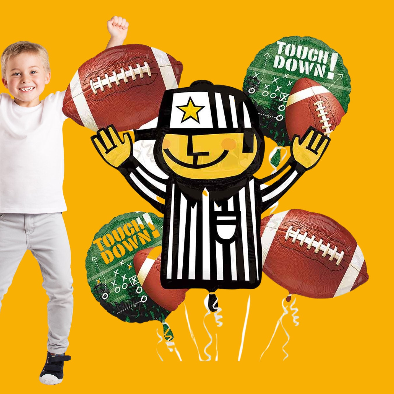 Football Goal Post Balloon: 4.5 FT Game Day Party Decor