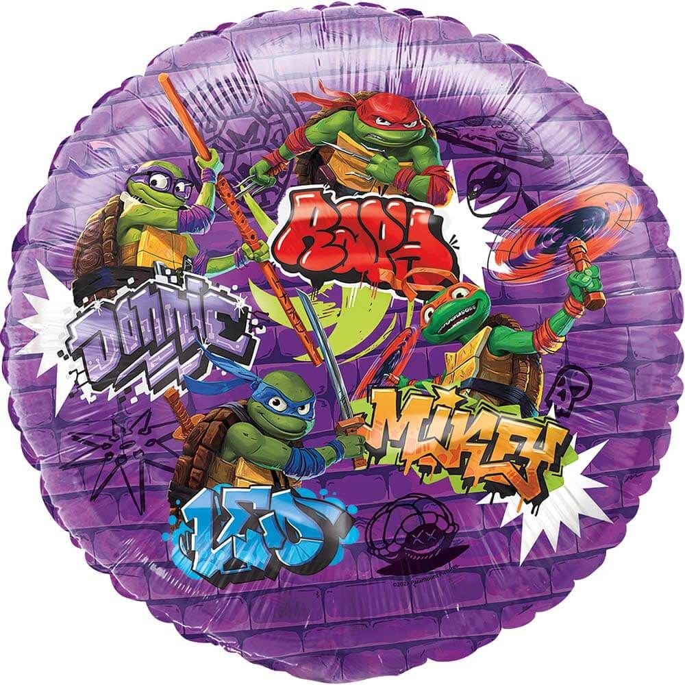 Ninja Turtle Birthday Party Decorations: Balloon Bouquet & Banner
