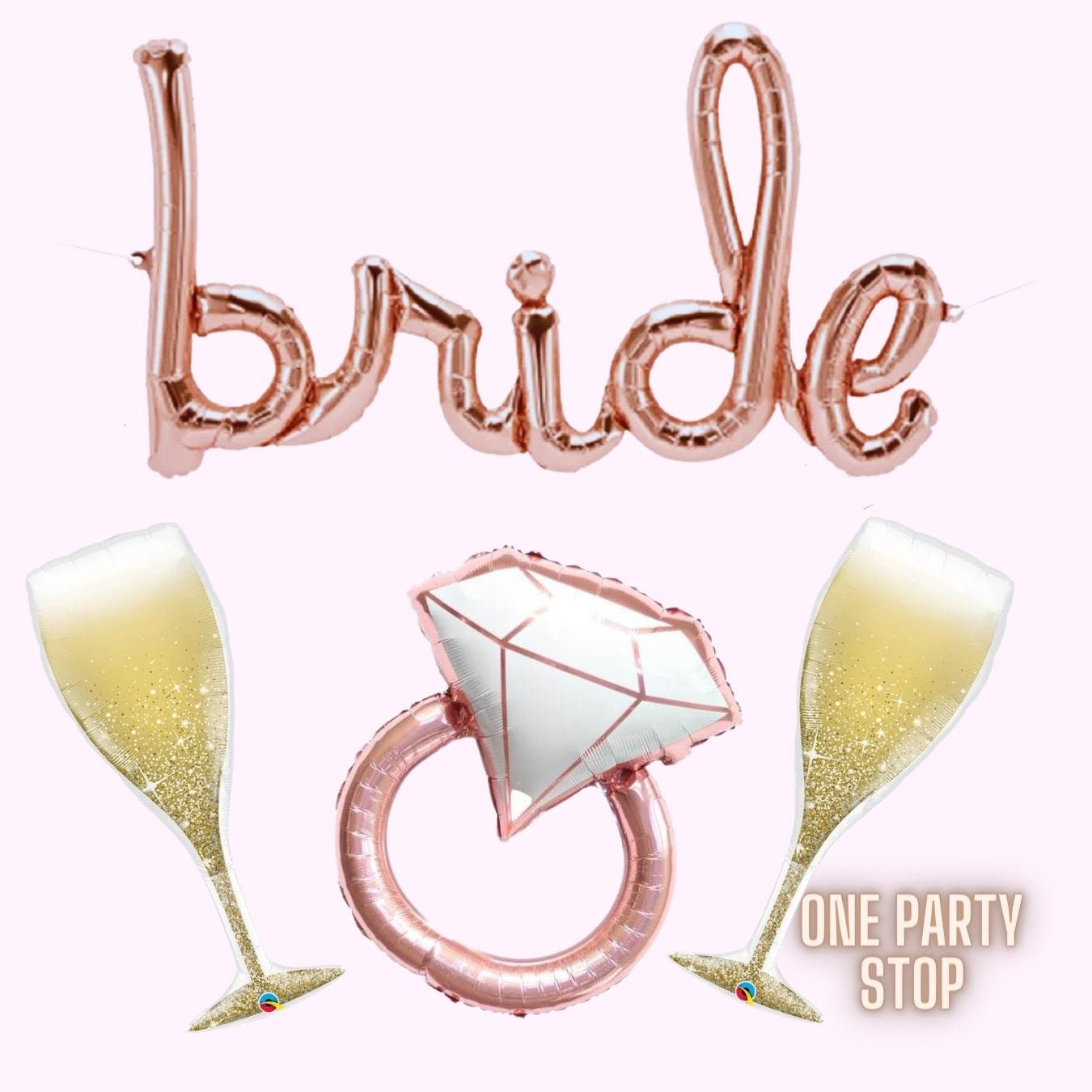 Diamond Ring Foil Balloon: Bachelorette Party Decor