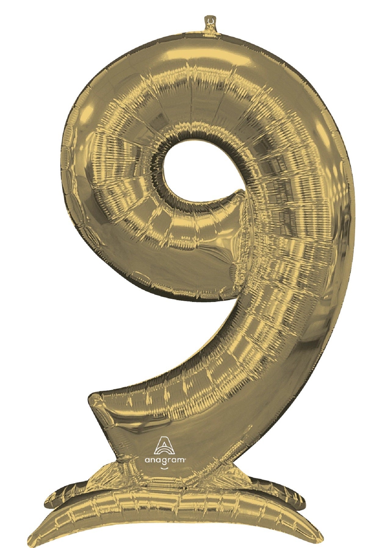 Giant 52" White Gold Standing Number Balloon: Anniversary, Birthday, New Year