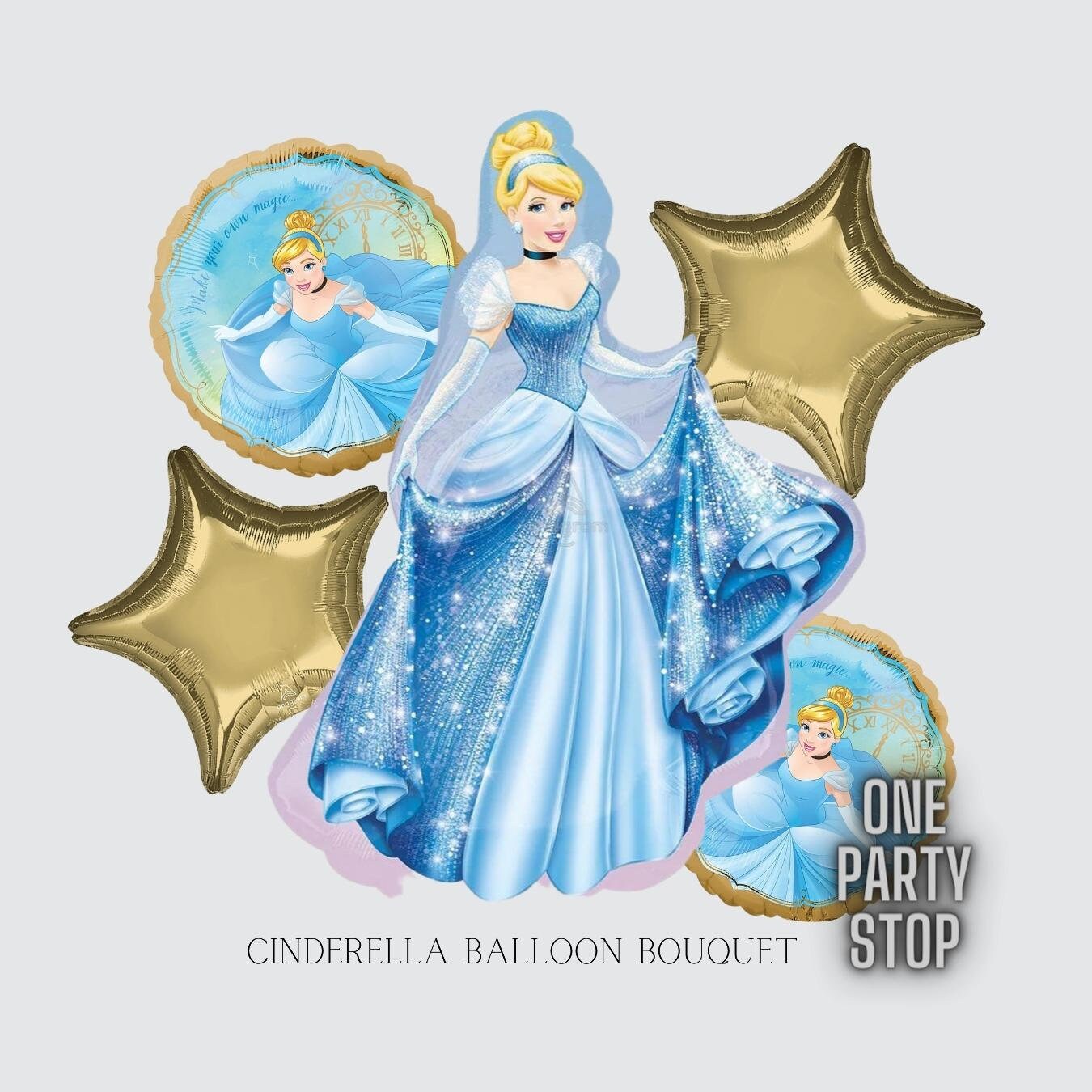 Cinderella Balloons - Anagram Licensed | Princess Balloons | Toddler birthday | Princess birthday | Princess decorations | Girls Birthday