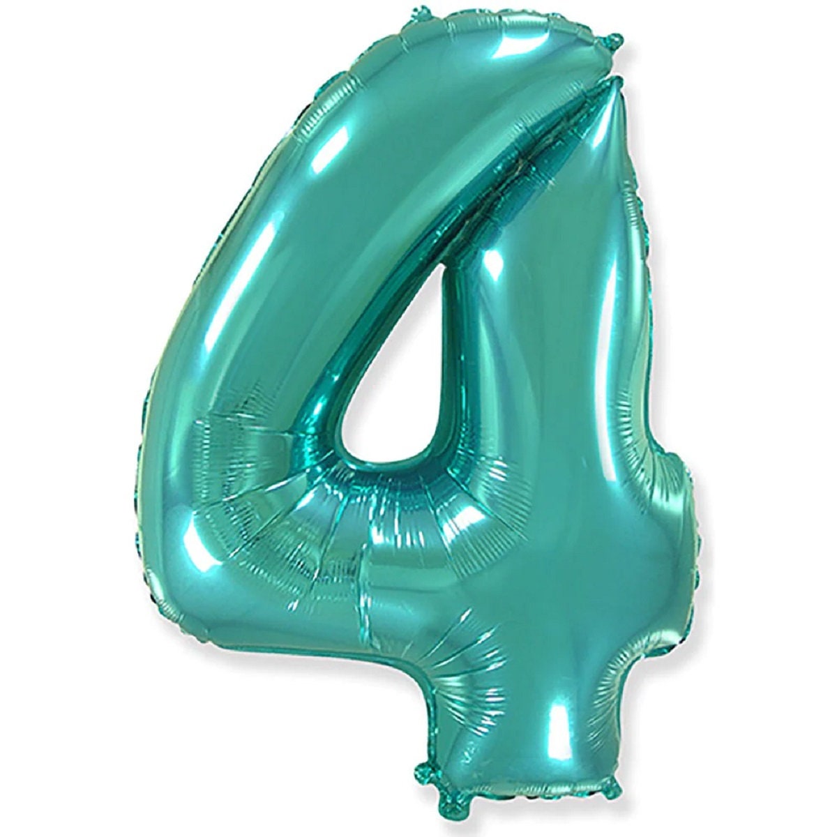 Giant 42" Teal Number Foil Balloon: Birthday Party Decor