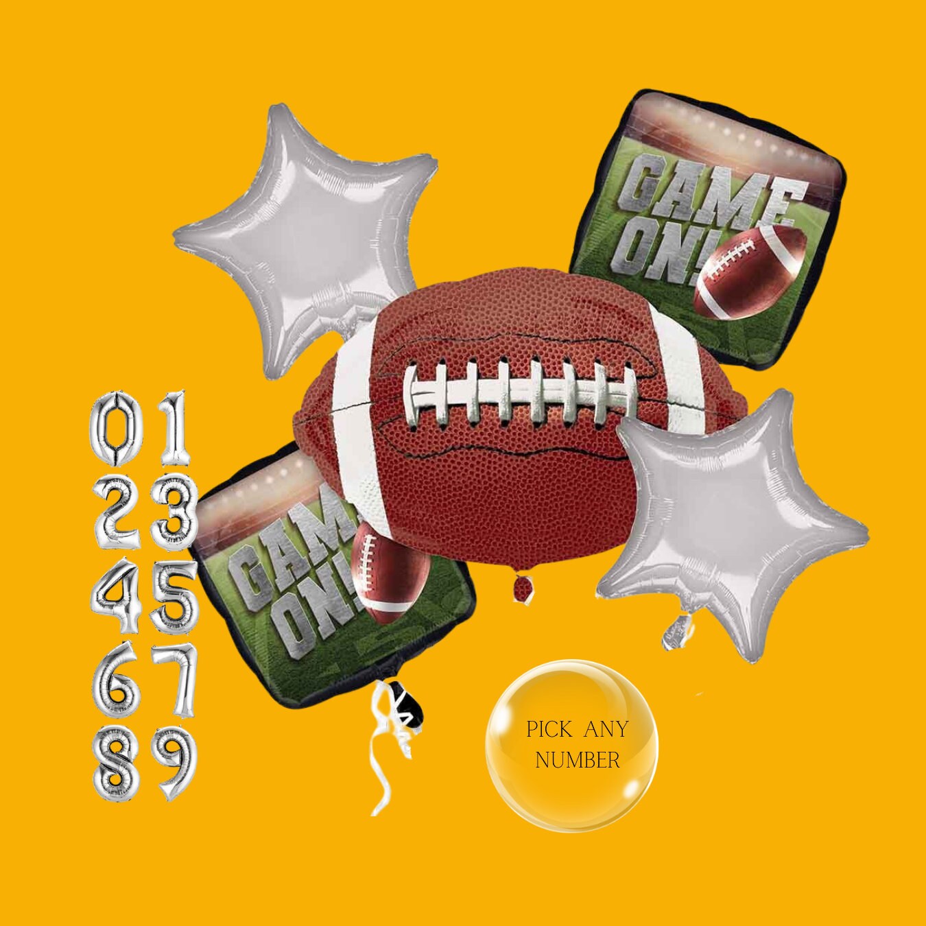 Football Goal Post Balloon: 4.5 FT Game Day Party Decor