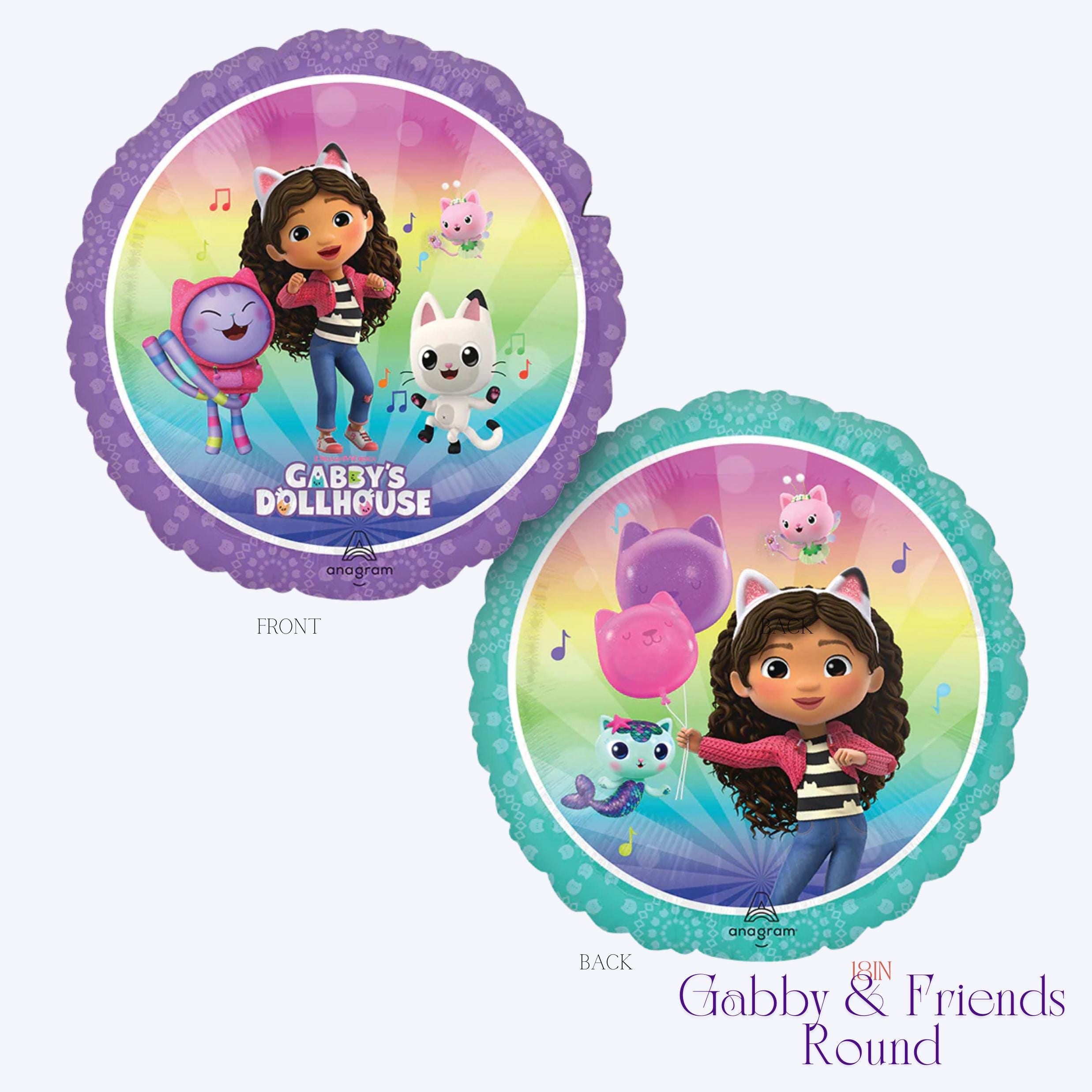 Gabby Dollhouse Birthday Balloons - Licensed by Anagram | Gabby Dollhouse Decorations | Gabby’s Dollhouse  party | Gabby themed birthday