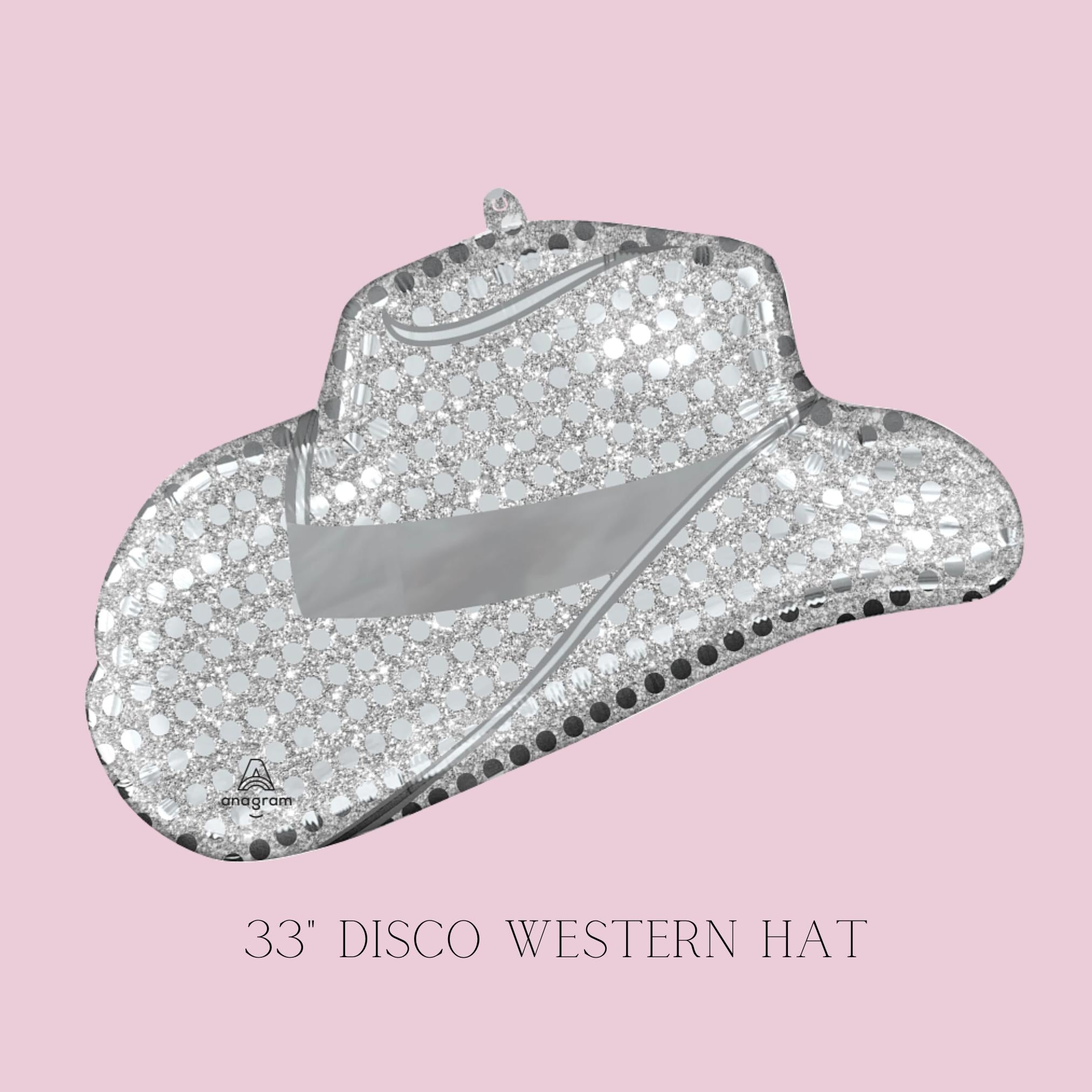 Disco Cowgirl Boot Balloon: Pink Western Party Decorations