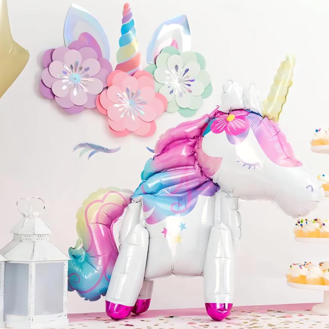 25in Unicorn Balloon: Rainbow Birthday Party Decoration