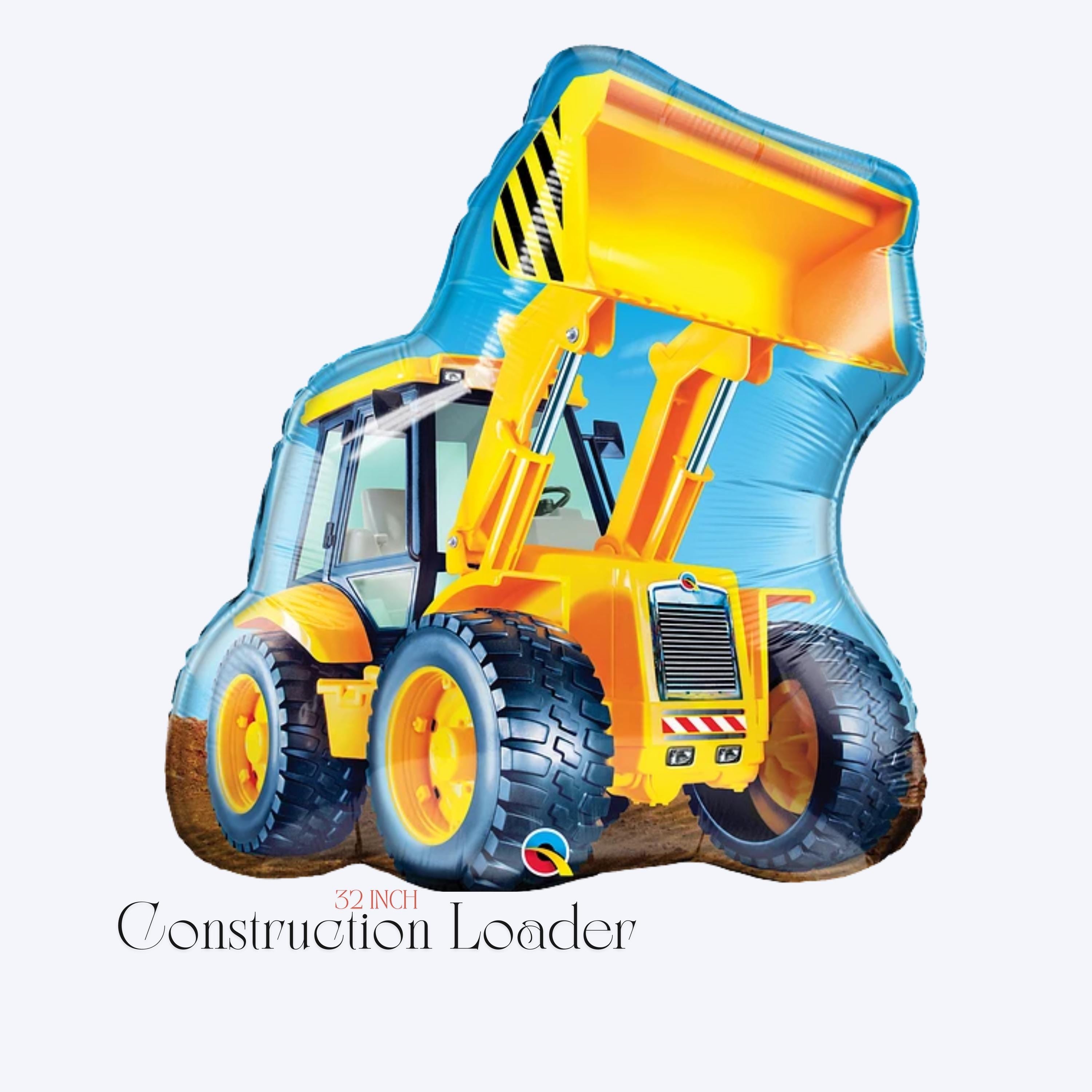 Construction Balloon Bouquet: Excavator, Dump Truck, Digger Birthday Party Decor