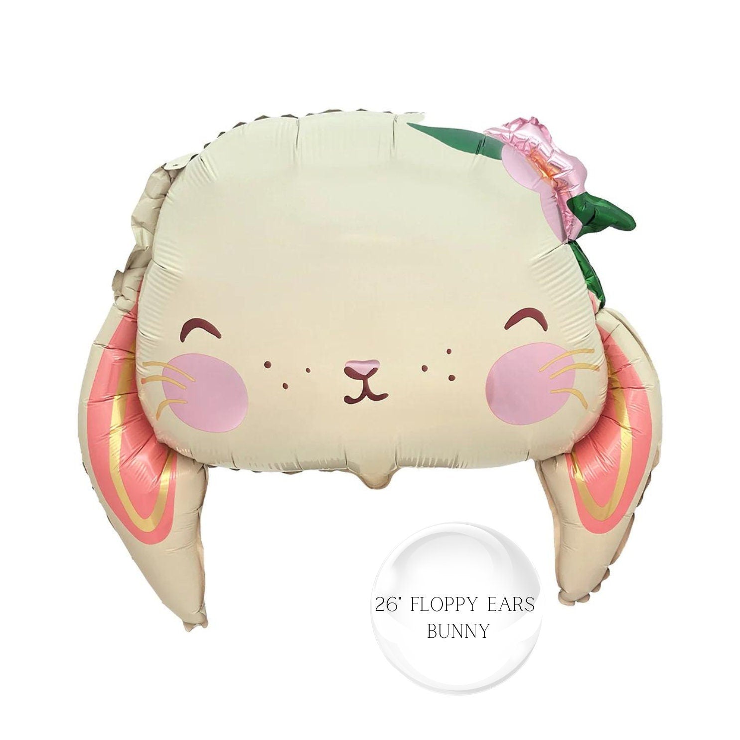 Spotted Easter Bunny Balloon: Spring Party Decor
