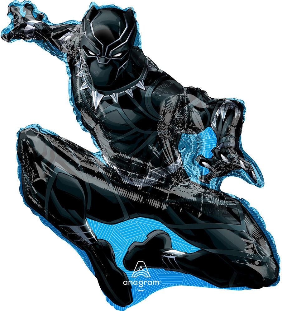 Black Panther Balloons - Anagram Licensed | Black Panther Balloon Bouquet | Black Panther Party | Black Panther birthday