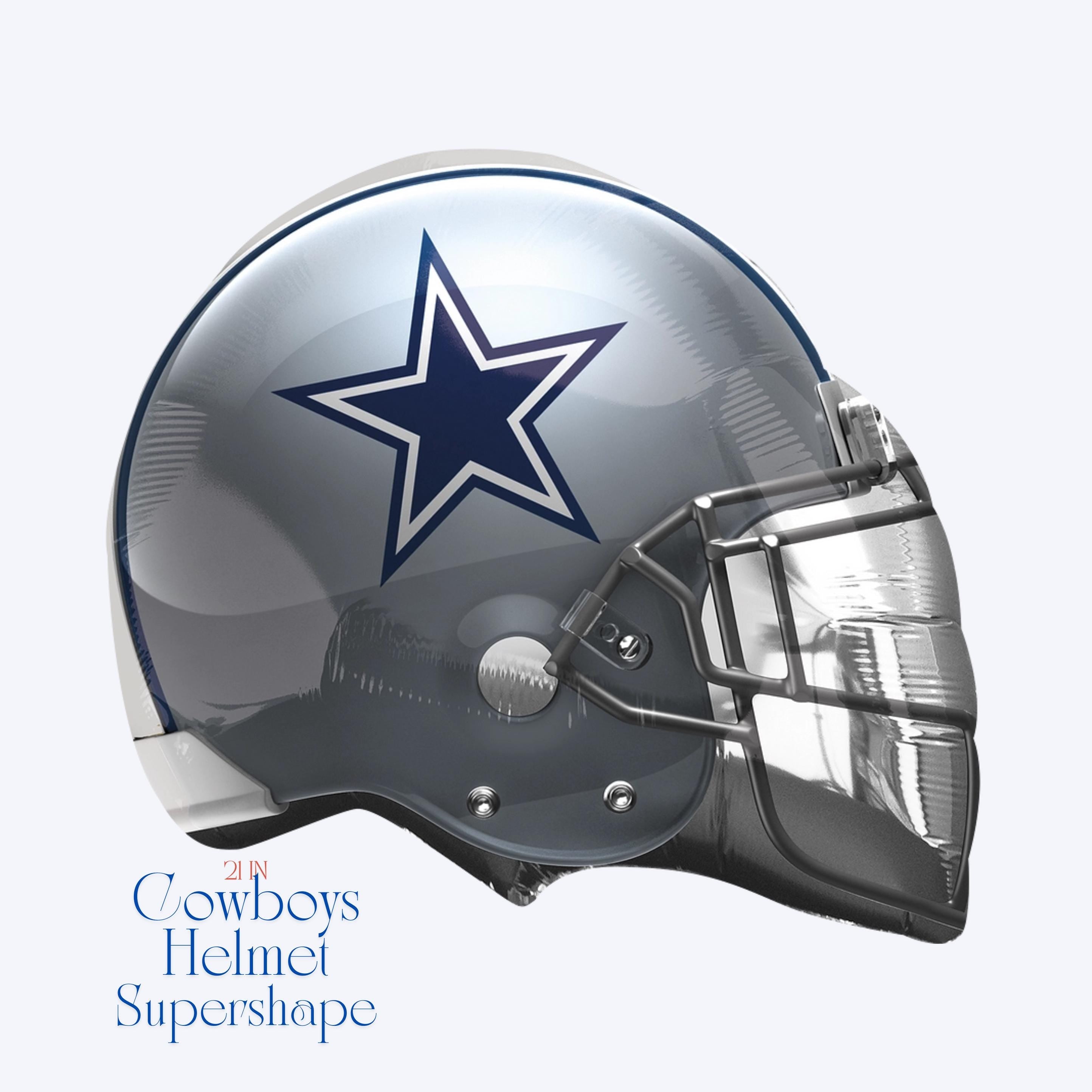 Dallas Cowboys Balloons - Anagram Licensed | Cowboys Balloon Bouquet | American Football Cowboys Helmet | Sports Balloons