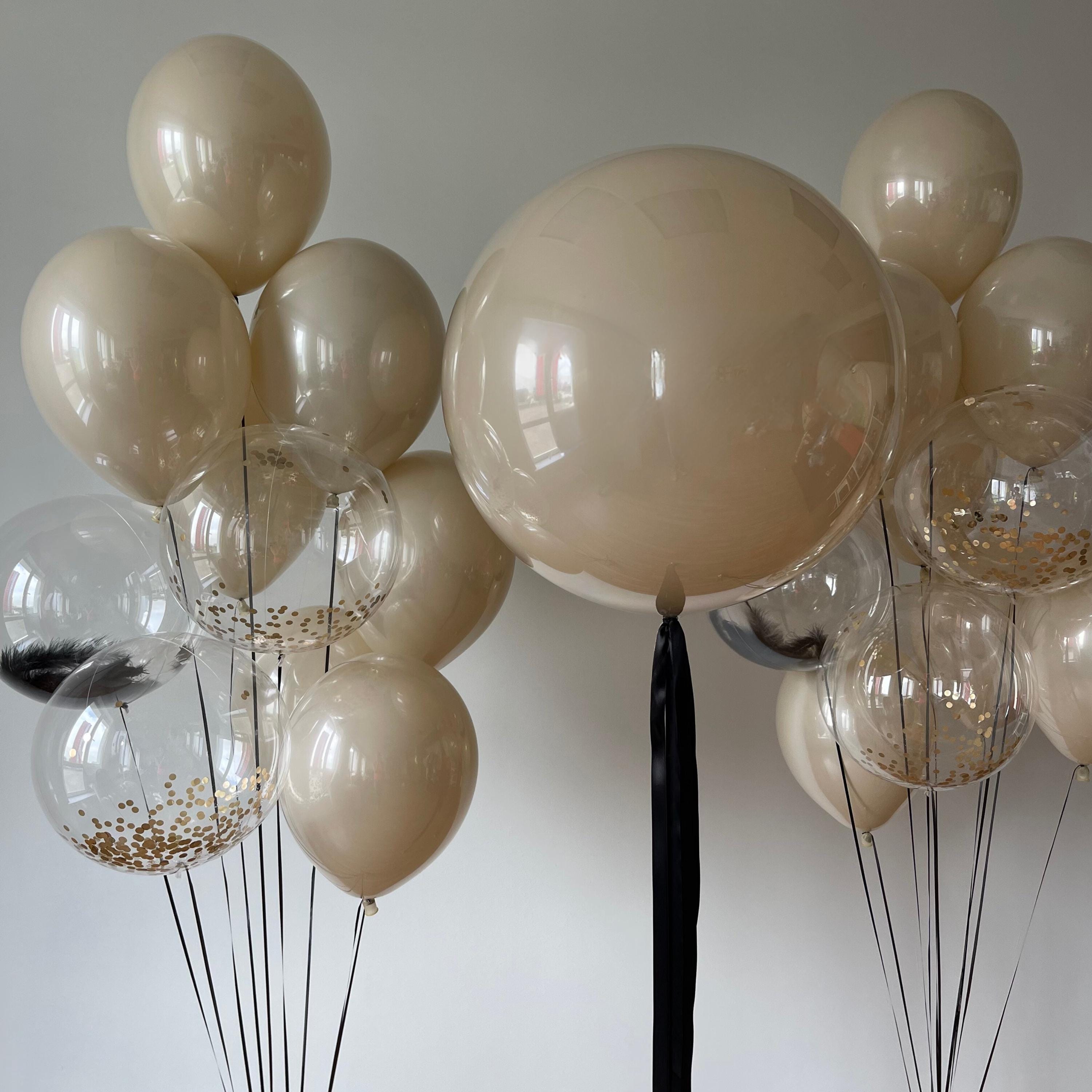 Beige Balloon Bouquet: Bow Coquette Birthday, Bridal Shower
