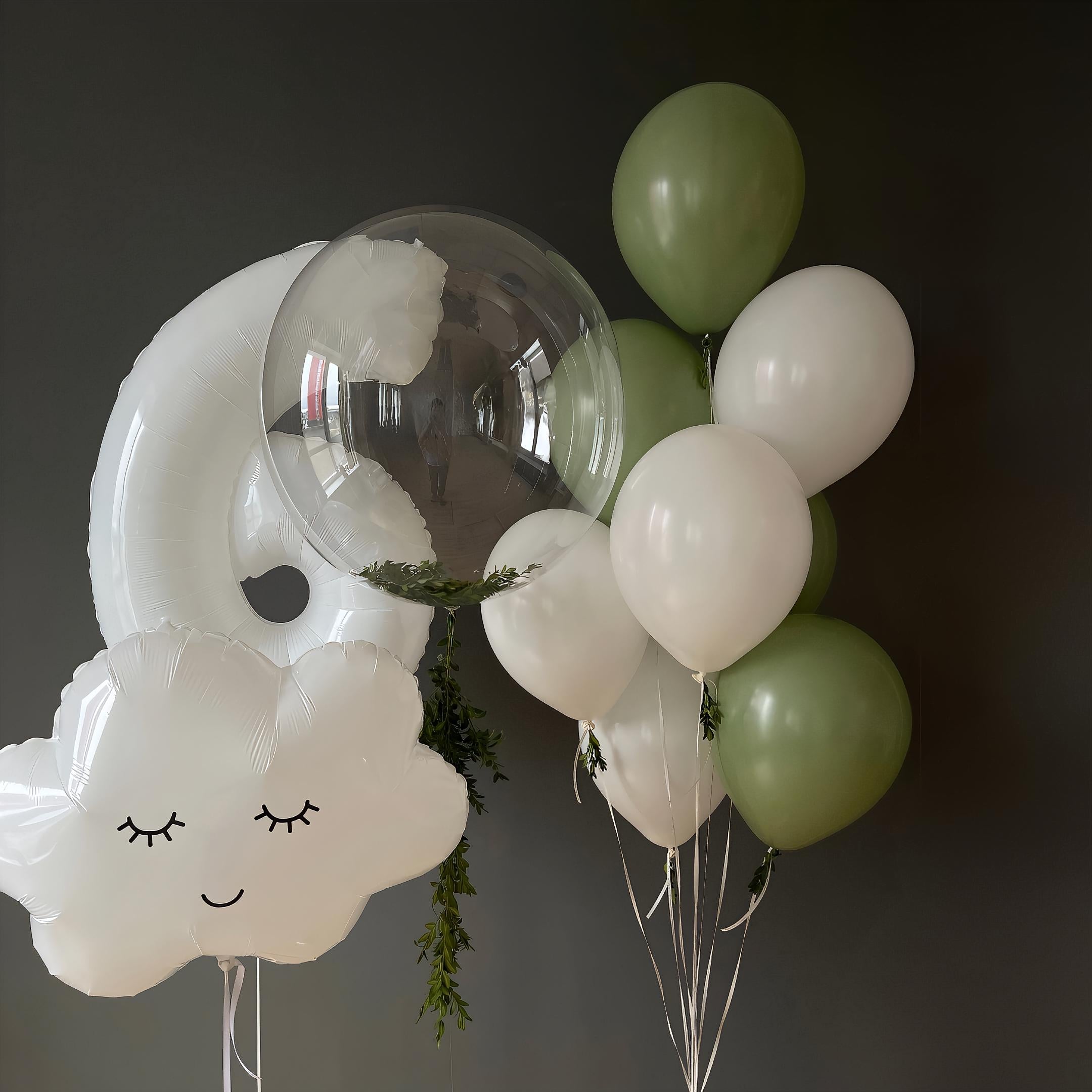 Sage Green Balloon Garland Kit: Baby Shower Birthday Party Decor