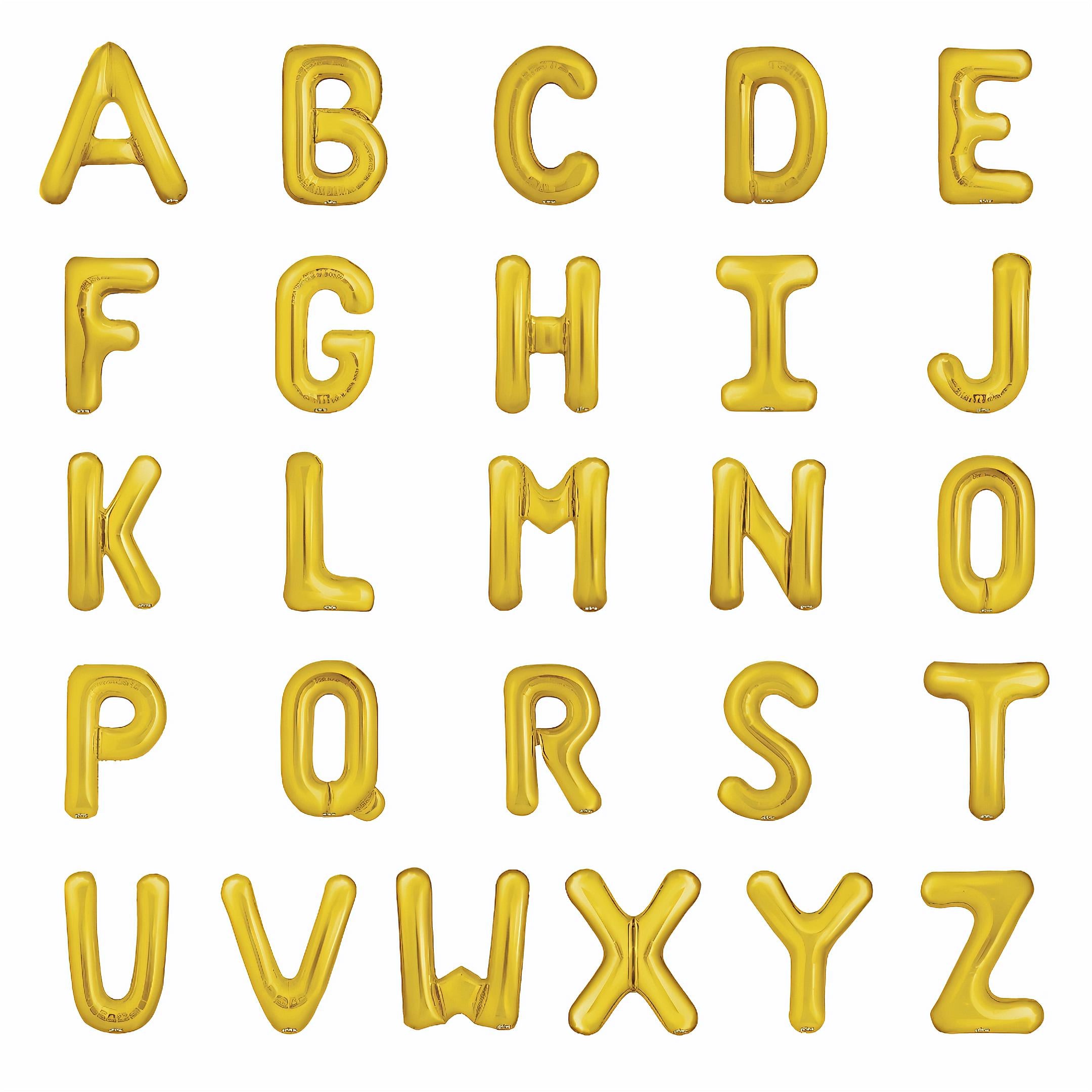 34'' Foil Letter Balloon Banner: Custom Party Decoration