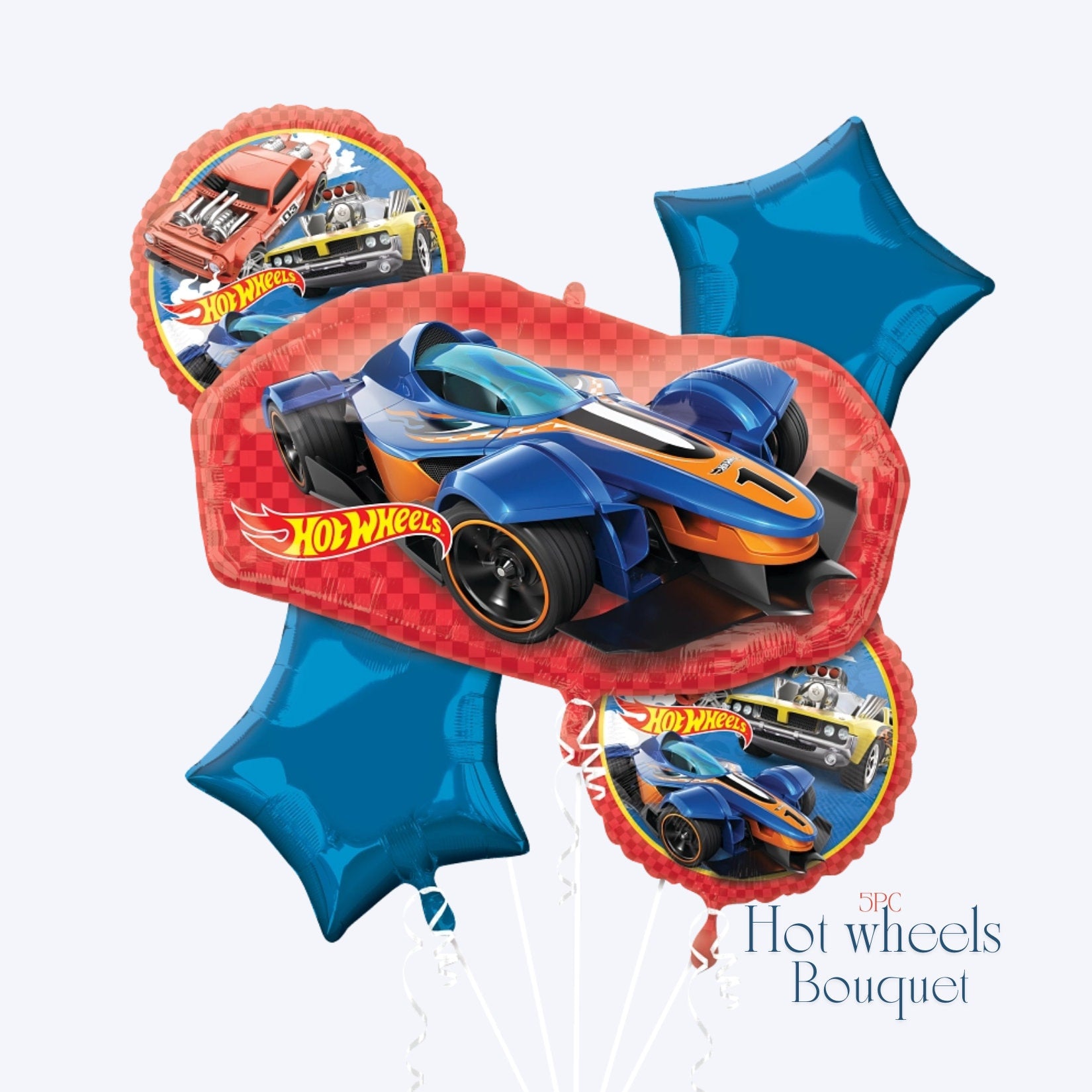 Hot Wheels Balloons - Anagram Licensed | Racing Cars Balloon | Race Car birthday | Hot Wheels party decoration | Boy Birthday Balloons