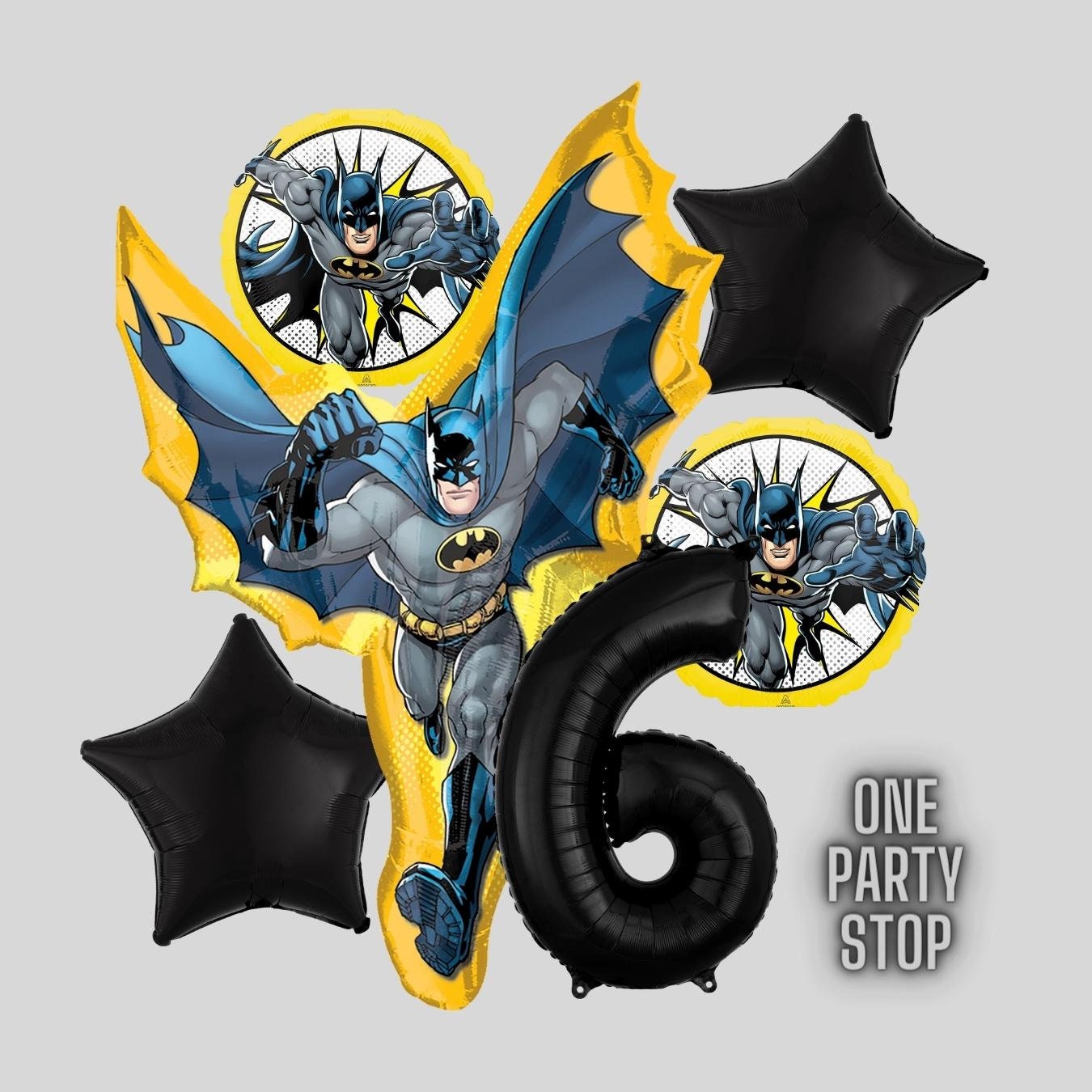 Batman Balloons - Anagram Licensed | Batman Themed Birthday | Birthday Balloons & decorations | Superheroes | Justice League