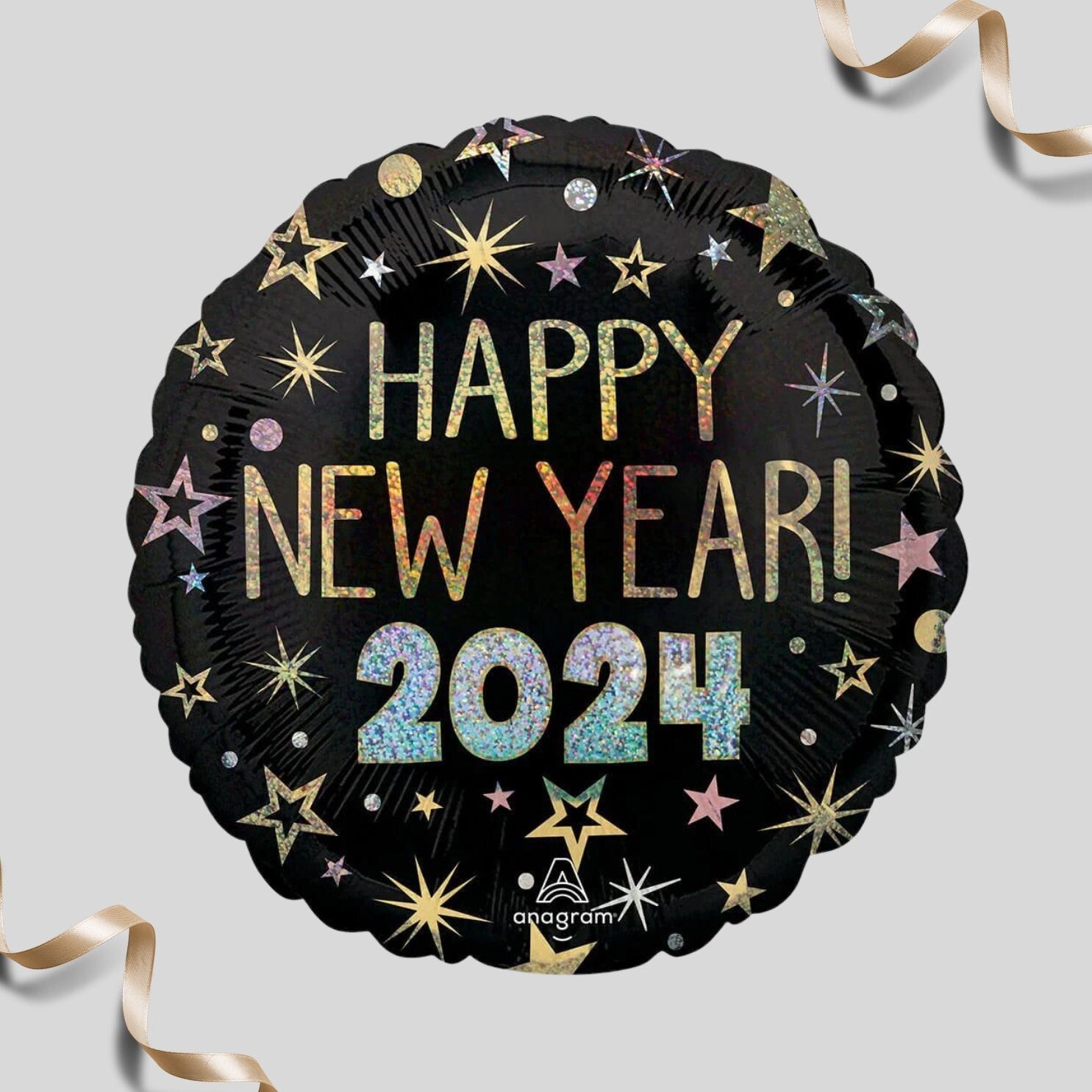 Happy New Year Balloon Bouquet | New Years Foil Balloons | New Year Balloons | Let's Party 2024