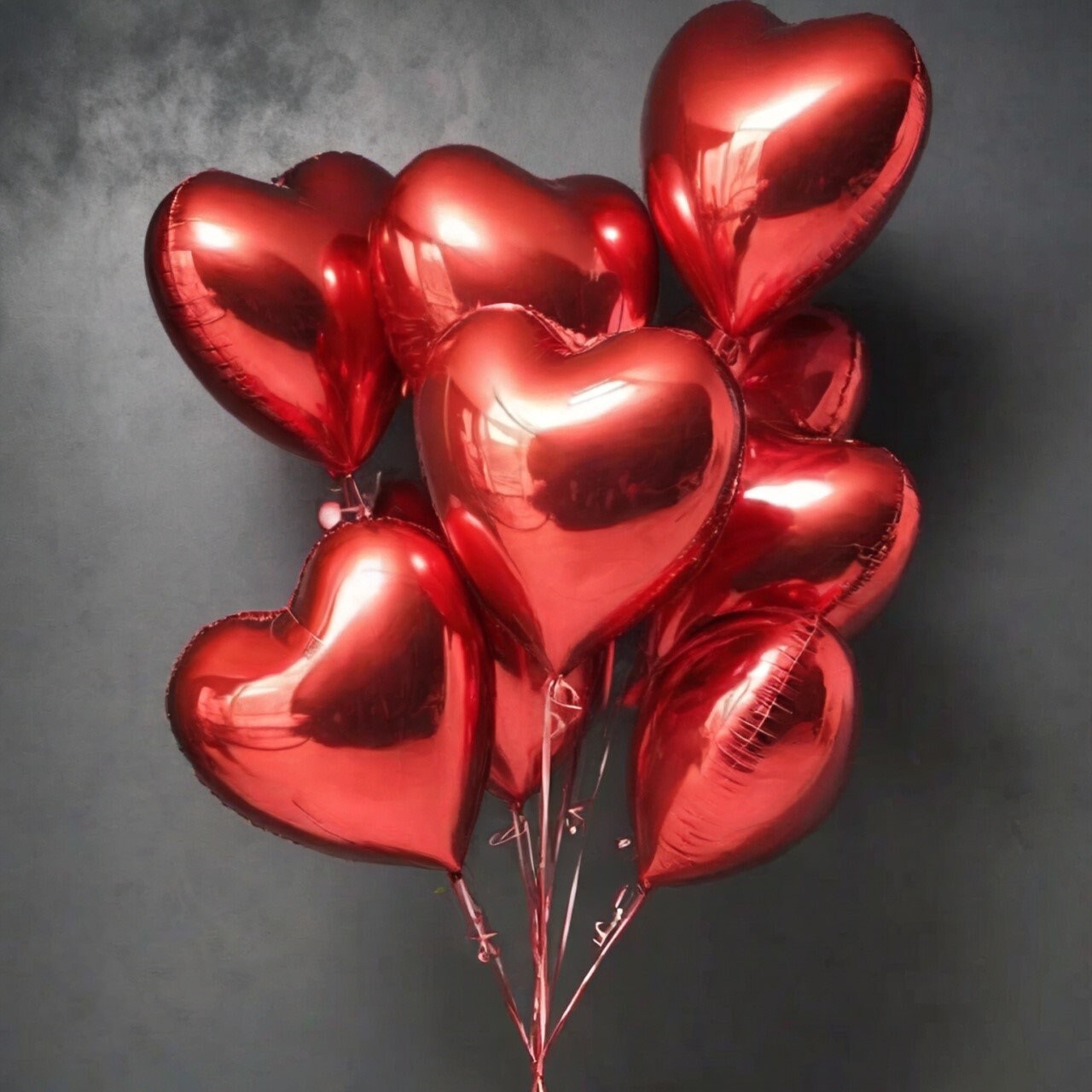 Sweet 16 Balloons | Silver Balloons | Bachelorette Balloon Decor | Foil Heart Balloons | Valentine's Day Decor | Anniversary Balloons