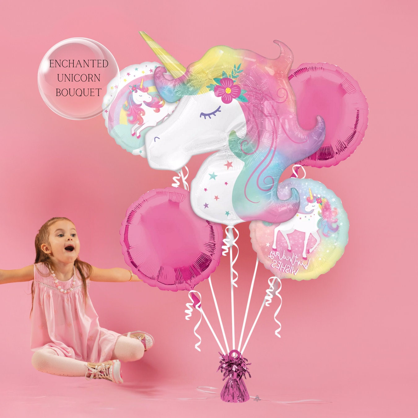 Life Size Unicorn Balloon | Unicorn Birthday | Rainbow Party Decorations | Unicorn 1st bday | Colorful Rainbow | Pastel Rainbow | Lucky One