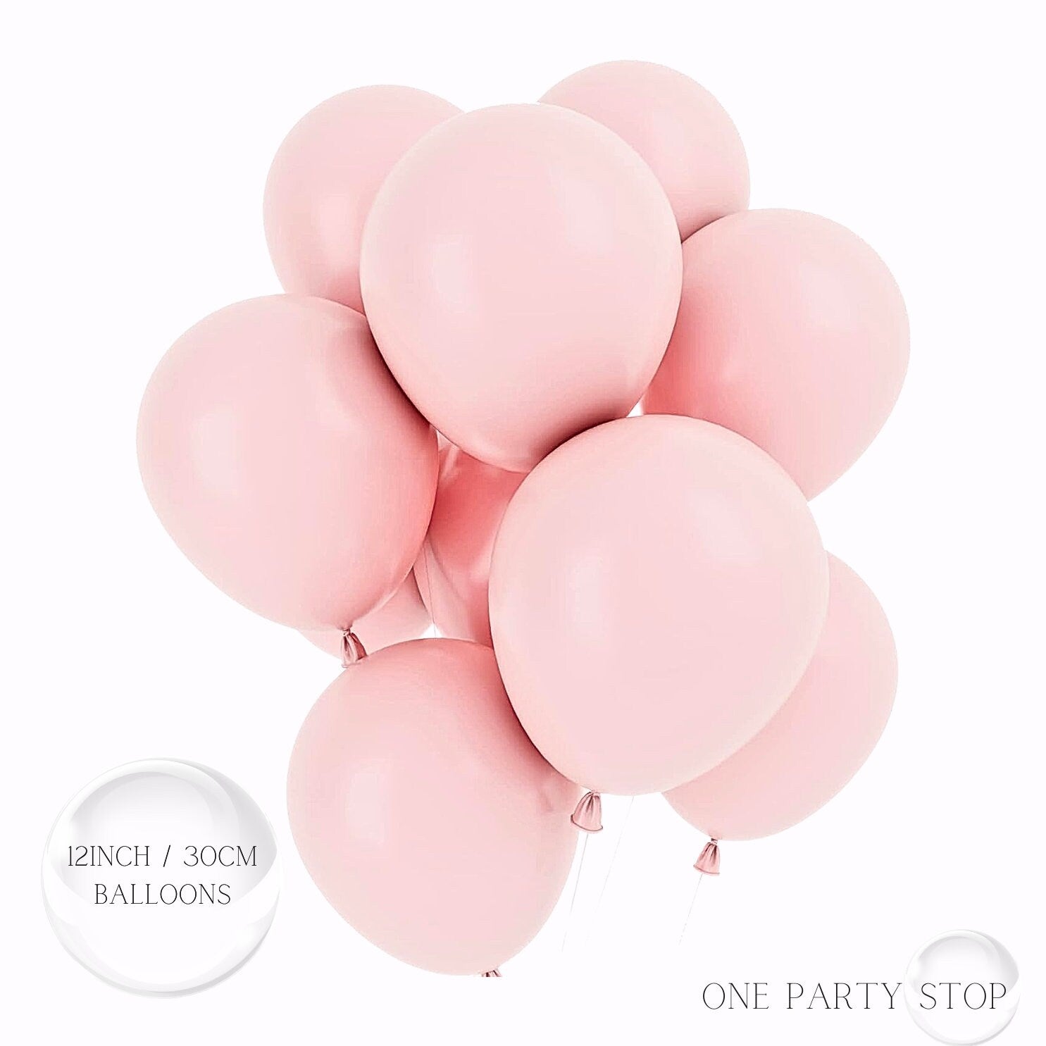 Pastel Pink Balloons | Baby Pink Balloon Bouquet | Baby Shower Decor | Birthday Balloons | Bachelorette Party | First Birthday |Pink balloon