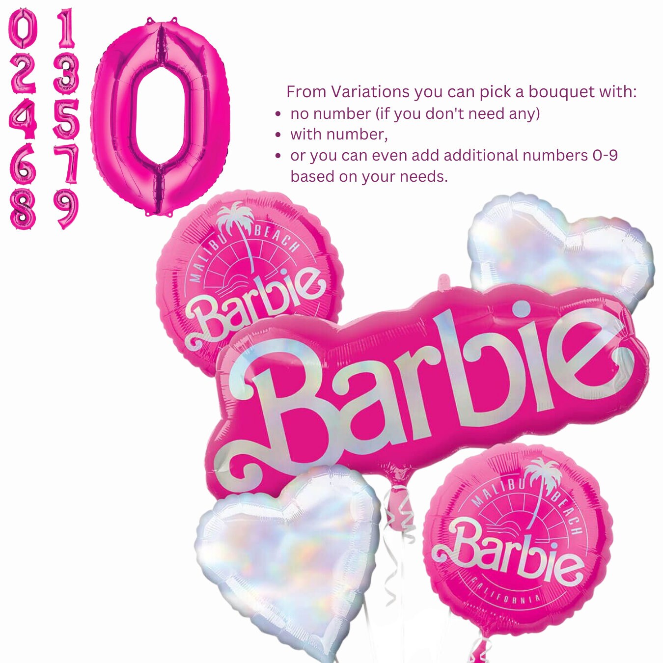 30" A Barbie Roller Skate - Licensed by Anagram | Roller Skates | Barbie Birthday | Pink Party | 80's Party | Pink Bachelorette | 30th