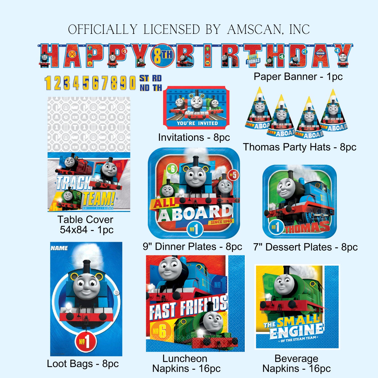 Thomas the Train Engine Balloons - Licensed by Anagram | Thomas birthday | Thomas themed party | Toddlers birthday | 3rd | 4th birthday