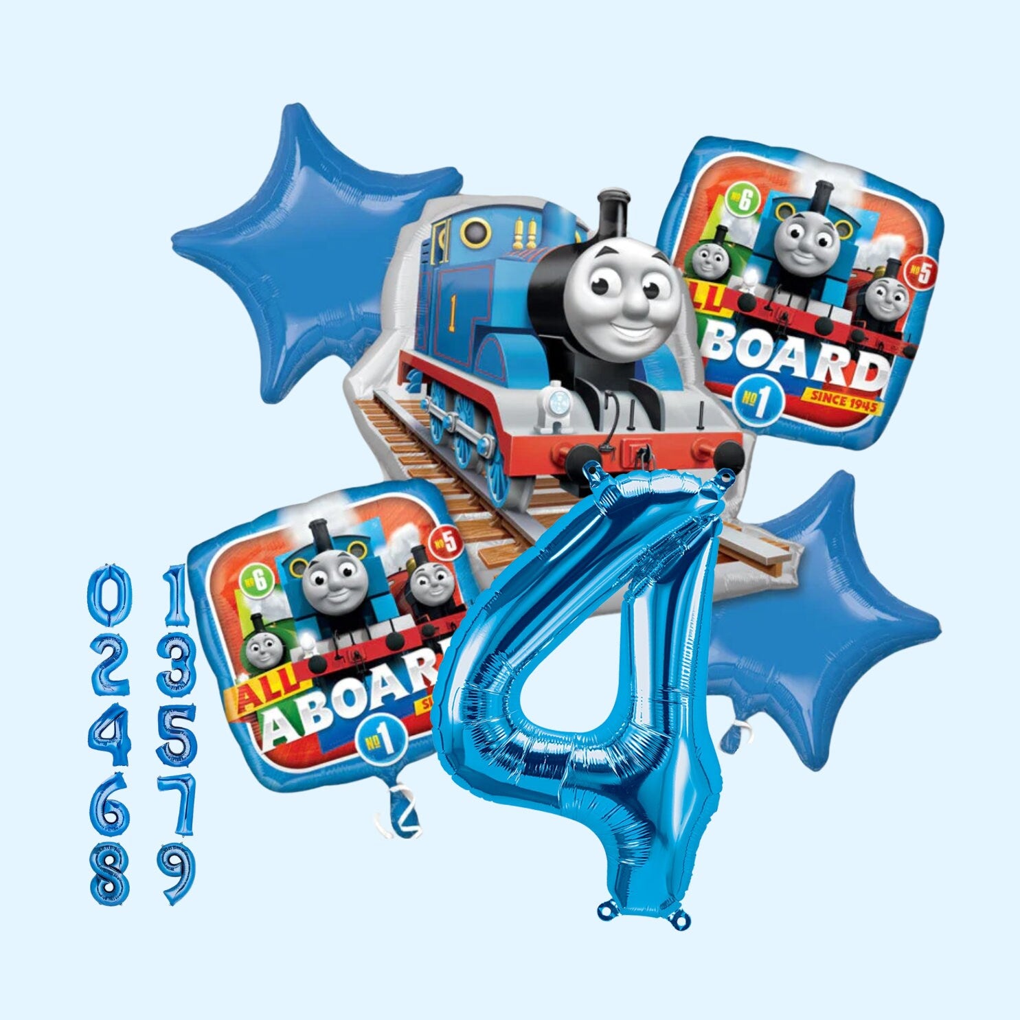 Thomas the Train Engine Balloons - Licensed by Anagram | Thomas birthday | Thomas themed party | Toddlers birthday | 3rd | 4th birthday