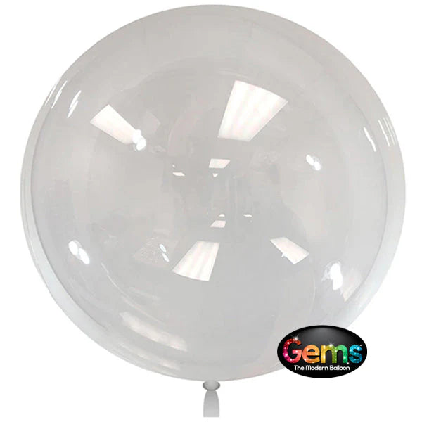 36 inch GEMS BALLOON - CLEAR (2 PK)