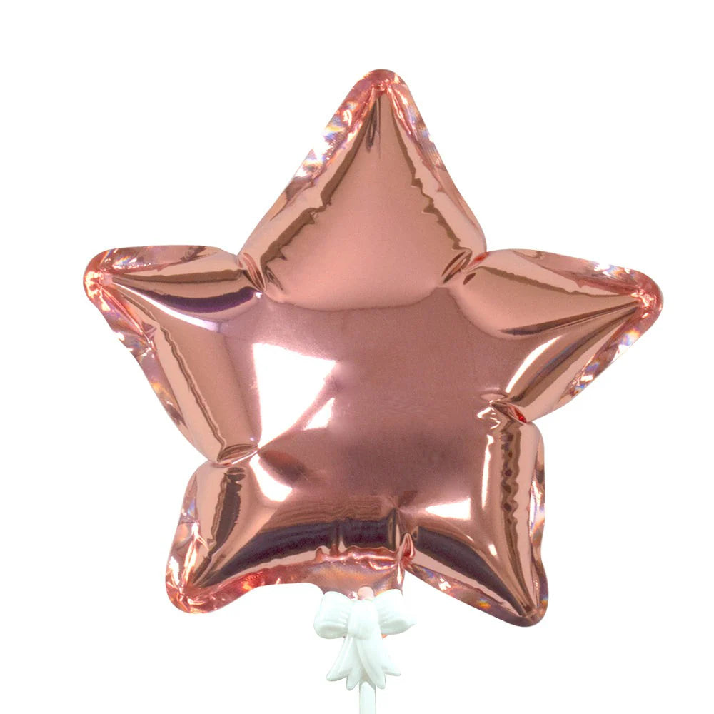 6 inch SELF-INFLATING STAR - ROSE GOLD