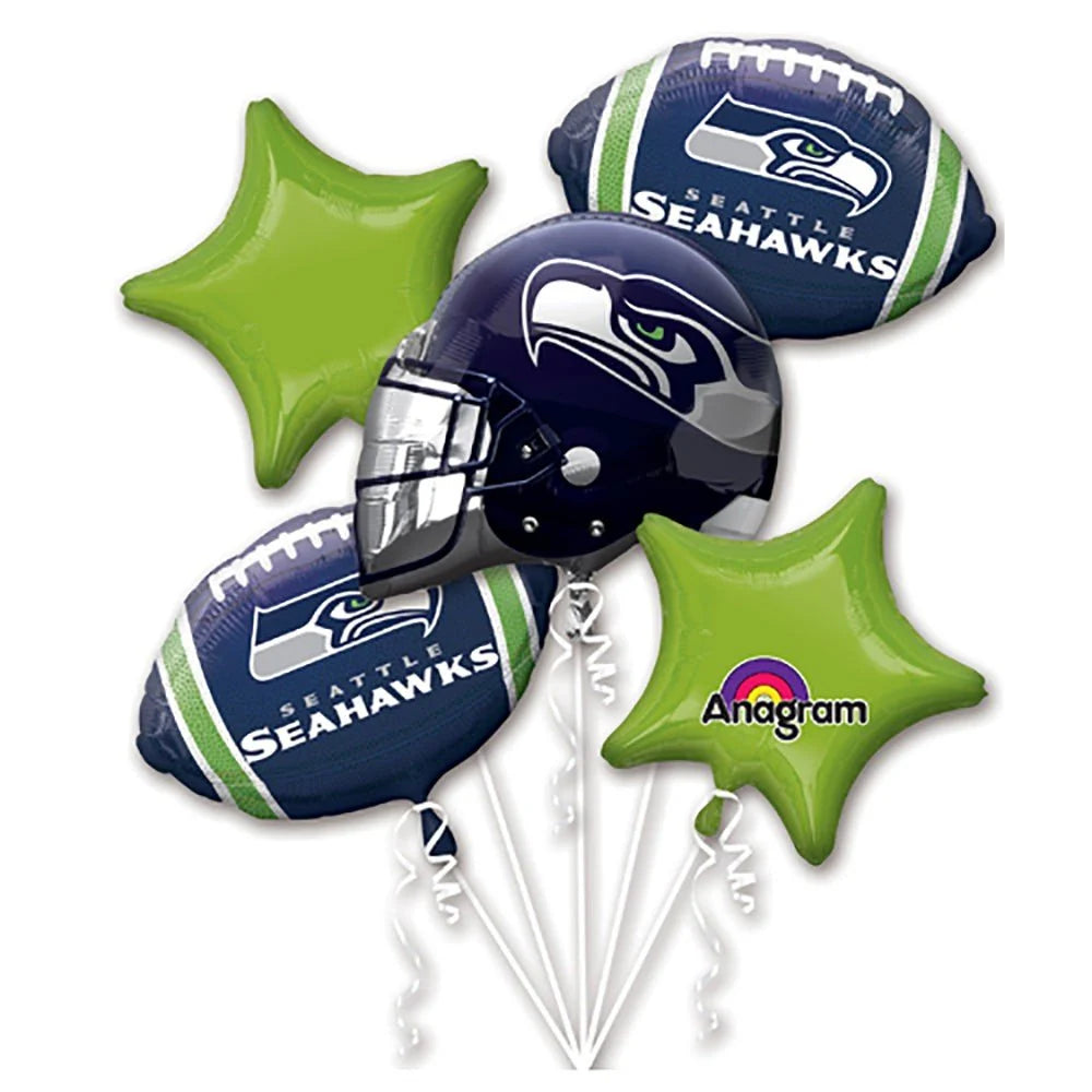 21-Inch Seattle Seahawks NFL Helmet Foil Balloon – Football Fan Party Decor
