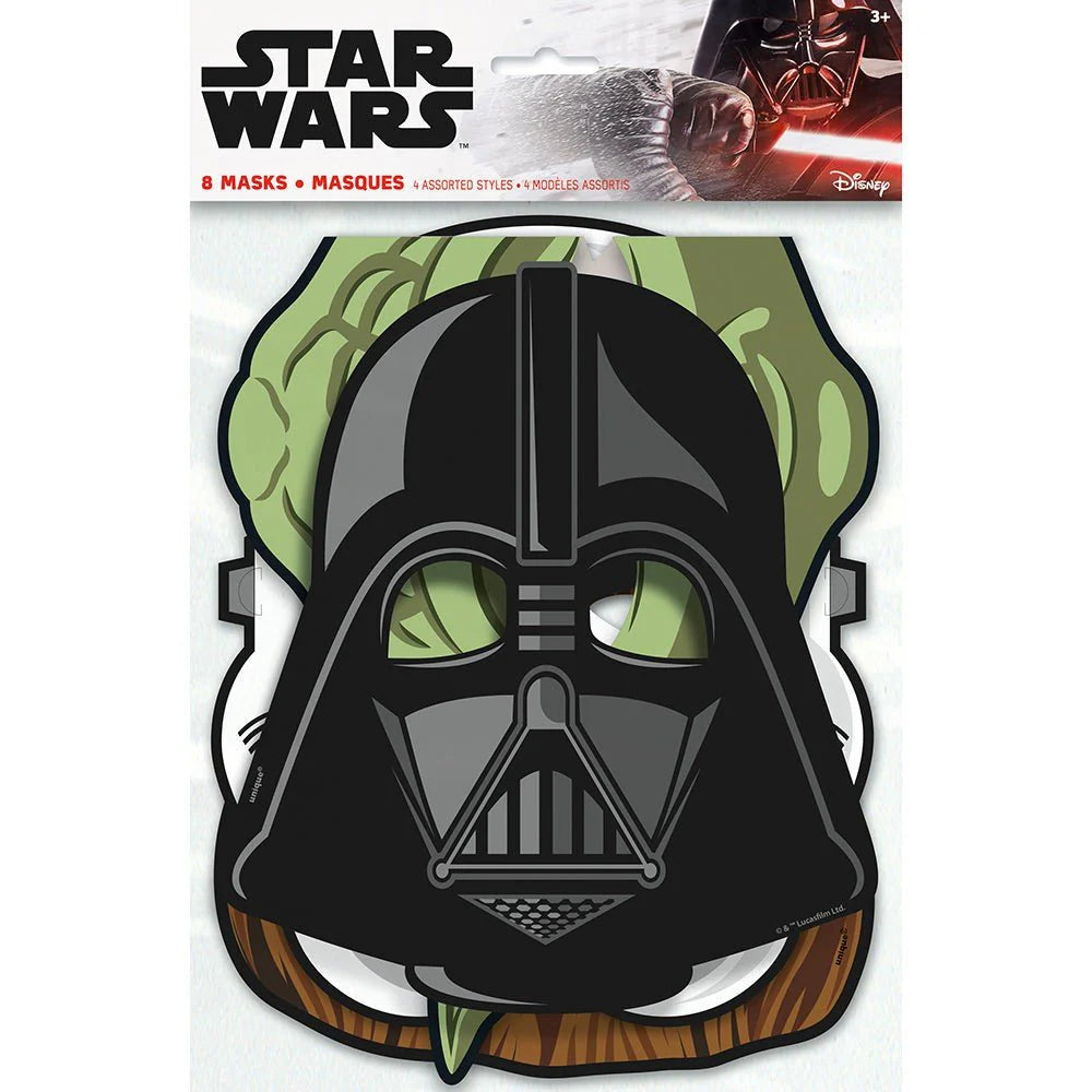STAR WARS CLASSIC PARTY MASKS (8 PK)