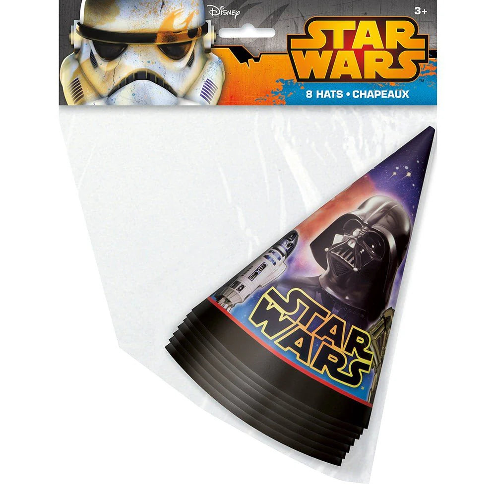 STAR WARS PARTY HATS (8 PK)