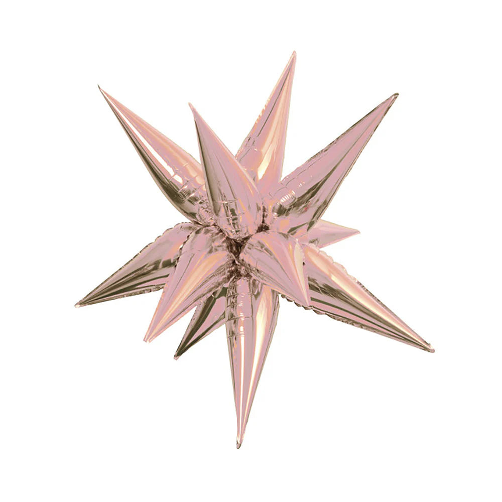 12 POINT JUMBO STAR-BURST - ROSE GOLD (AIR-FILL ONLY)