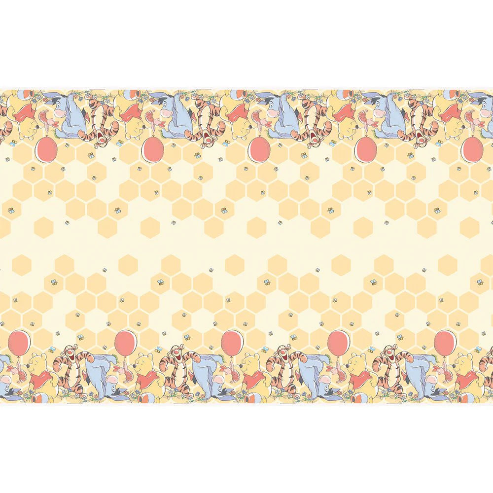 WINNIE THE POOH RECTANGULAR PLASTIC TABLE COVER 54 inch X 84 inch