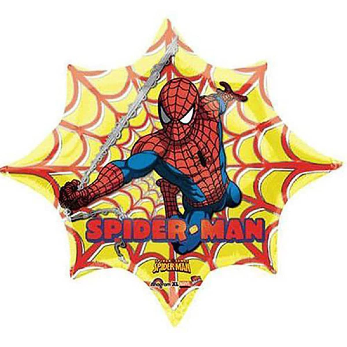 34 inch Marvel Ultimate Spider-Man Balloon Web Themed Birthday Party, Super Hero Party, Marvel Spider-Man Party, Kids Spiderman Web Balloon