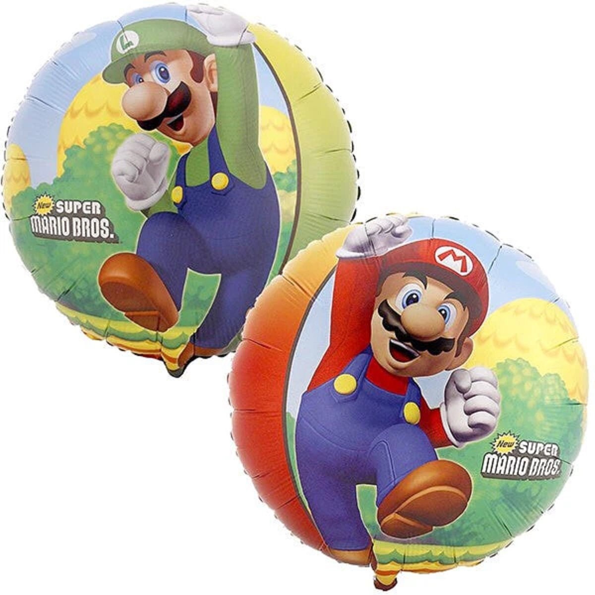 18 inch NEW SUPER MARIO Bros foil mylar birthday party balloons, Nintendo game characters Super Mario Bros party decorations, Super Mario,