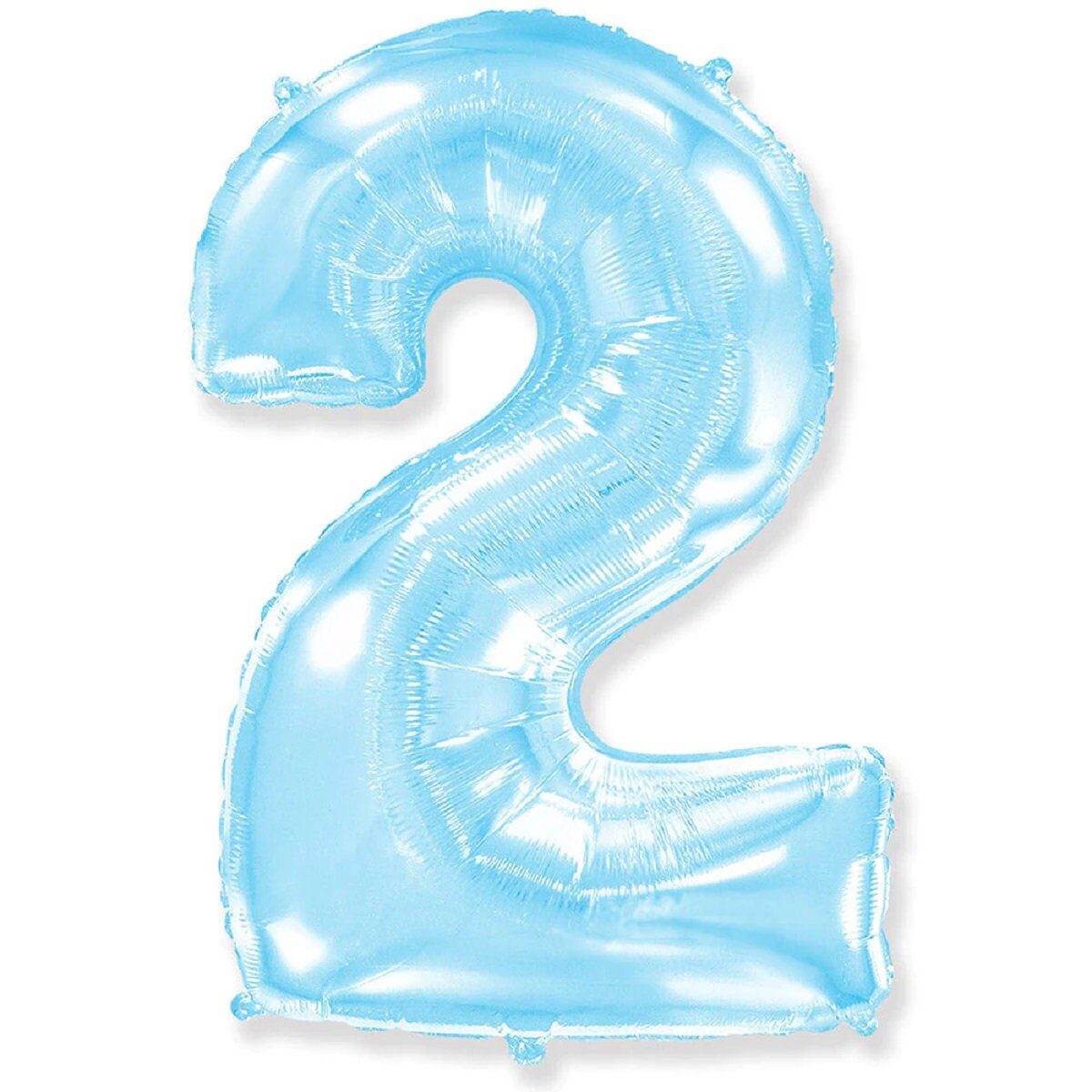 Jumbo Pastel Blue Number Balloons | Pearl Blue Mylar Number Balloons | 42" Inch Balloons | Frozen Birthday Balloon | Winter Wonderland