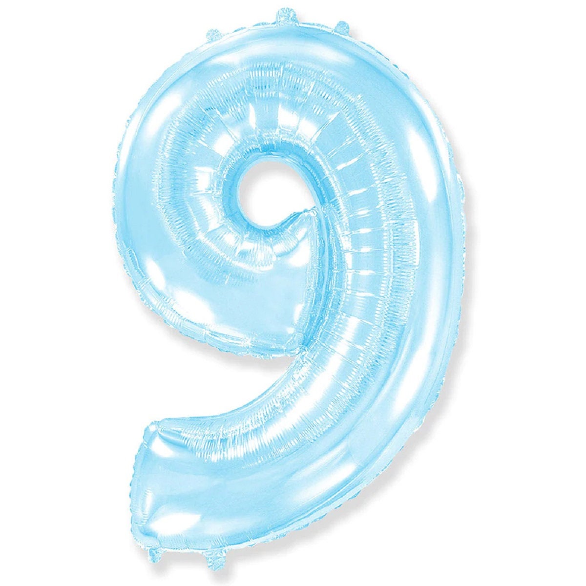 Jumbo Pastel Blue Number Balloons | Pearl Blue Mylar Number Balloons | 42" Inch Balloons | Frozen Birthday Balloon | Winter Wonderland