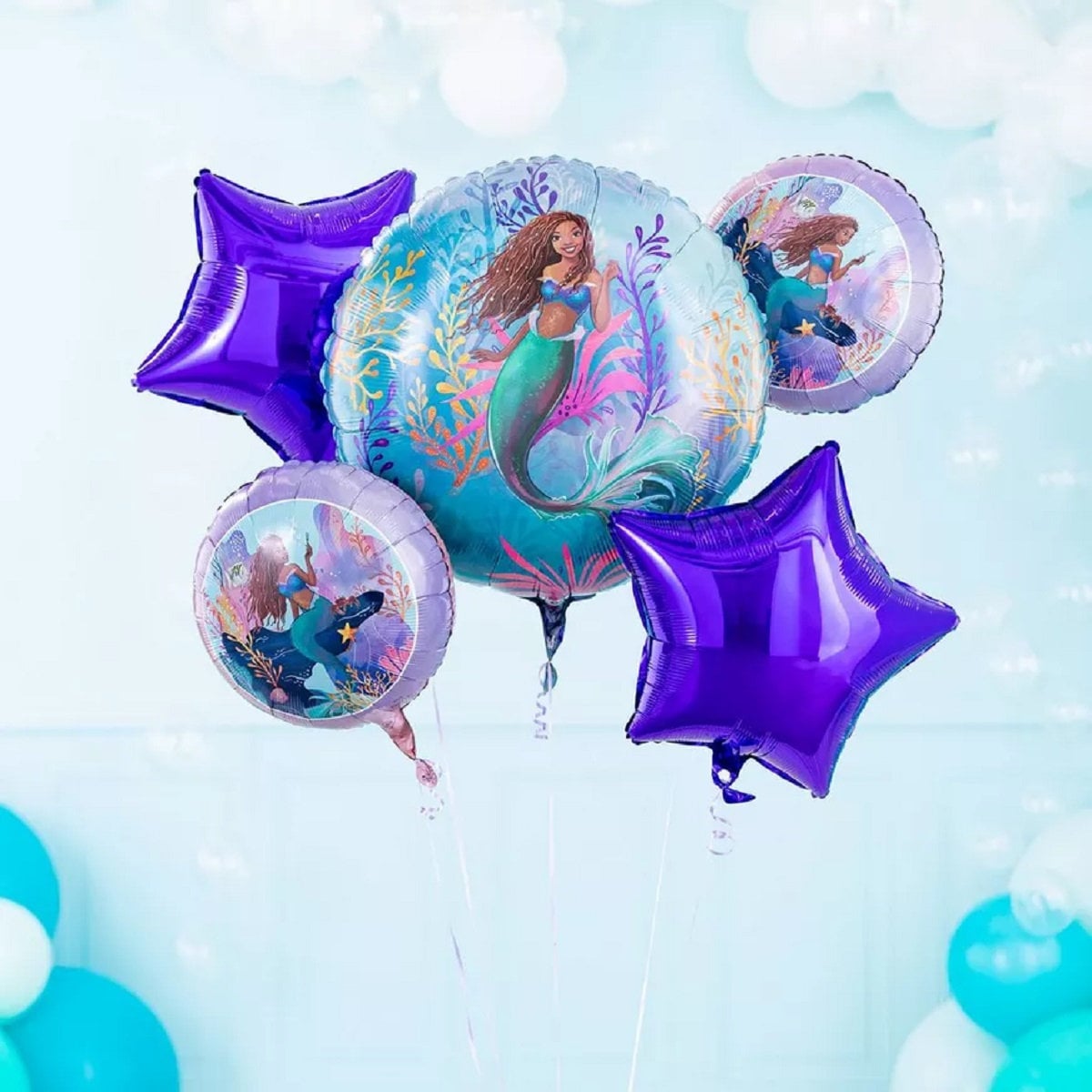 Little Mermaid 2023  Live Action Orbz | Balloon Ariel for girls bday | Little Mermaid Birthday Foil Balloons | Under the Sea Party Orbz