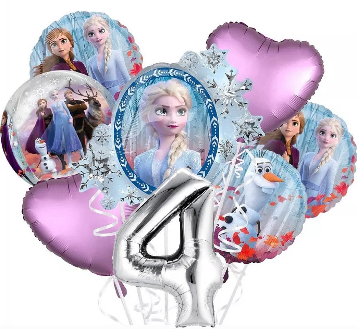 Frozen 2 Deluxe Balloon Bouquet with number | Frozen balloon bouquet | Frozen balloon garland | frozen balloon kit | Disney Frozen Birthday