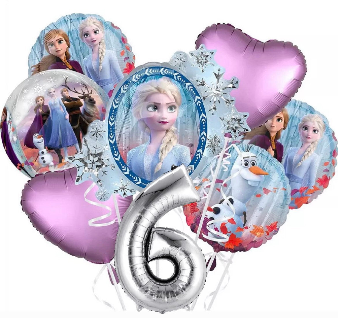 Frozen 2 Deluxe Balloon Bouquet with number | Frozen balloon bouquet | Frozen balloon garland | frozen balloon kit | Disney Frozen Birthday