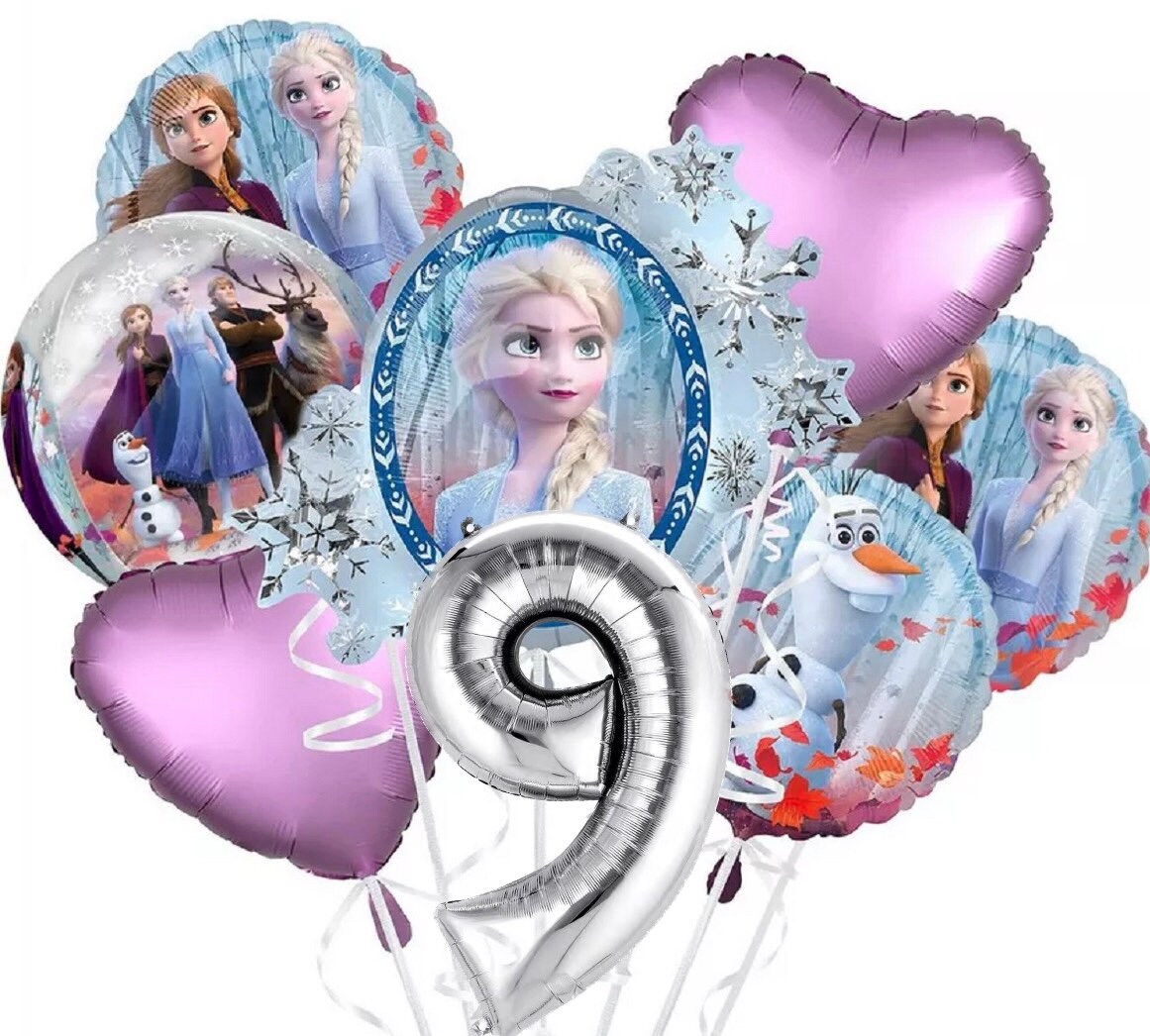 Frozen 2 Deluxe Balloon Bouquet with number | Frozen balloon bouquet | Frozen balloon garland | frozen balloon kit | Disney Frozen Birthday