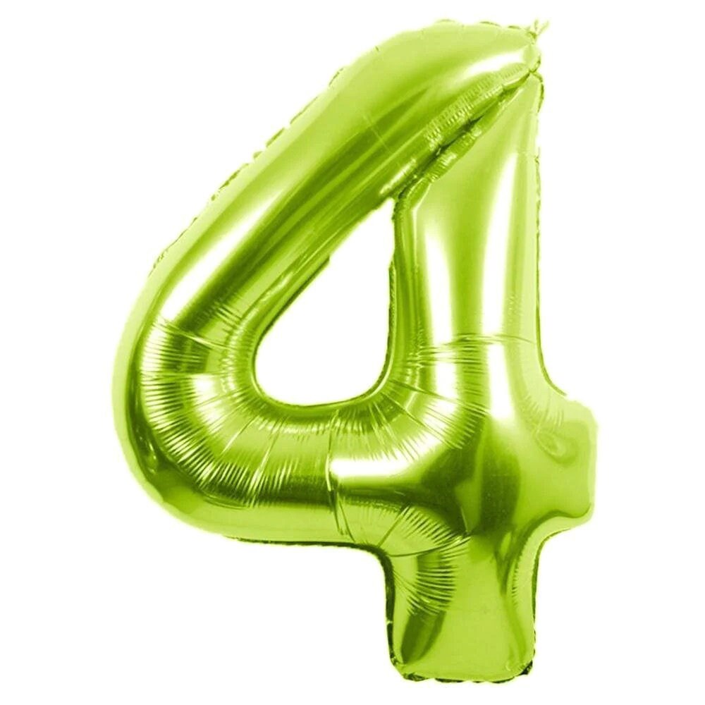 Number Balloons | Foil Mylar Number Balloons | Green Number Balloons 34in | Metallic Green Number Balloons | Green Balloon Numbers