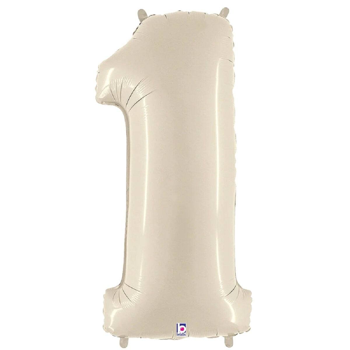 Nude Number Balloon | Cream Mylar Balloons 34" | White Sand Number Balloons | Light Beige Giant Balloons | Boho Birthday Balloons | Neutral