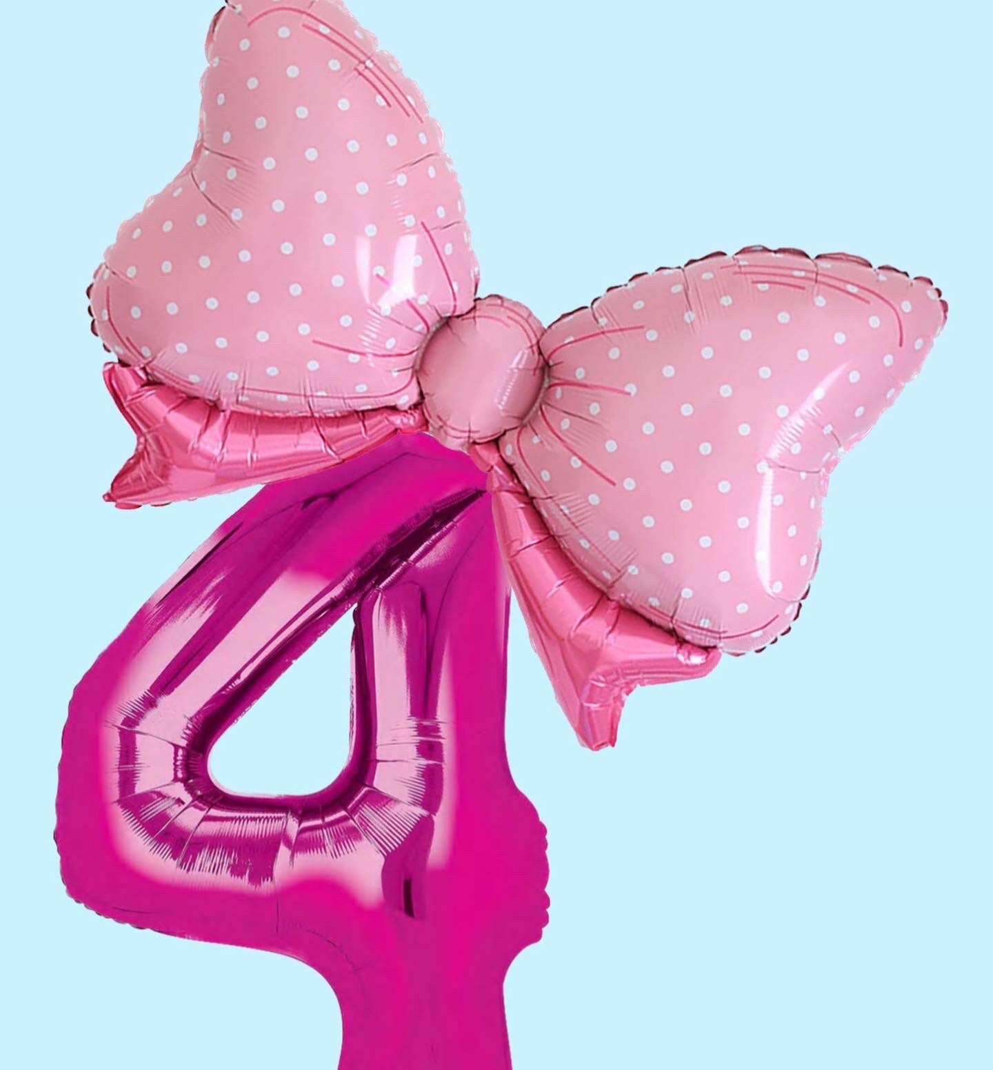 Pink Bow Balloons | Polka Dot Bow Balloon | Giant Bow Helium Balloon | Birthday Minnie Balloons | Barbie Birthday | Girls Pink Birthday