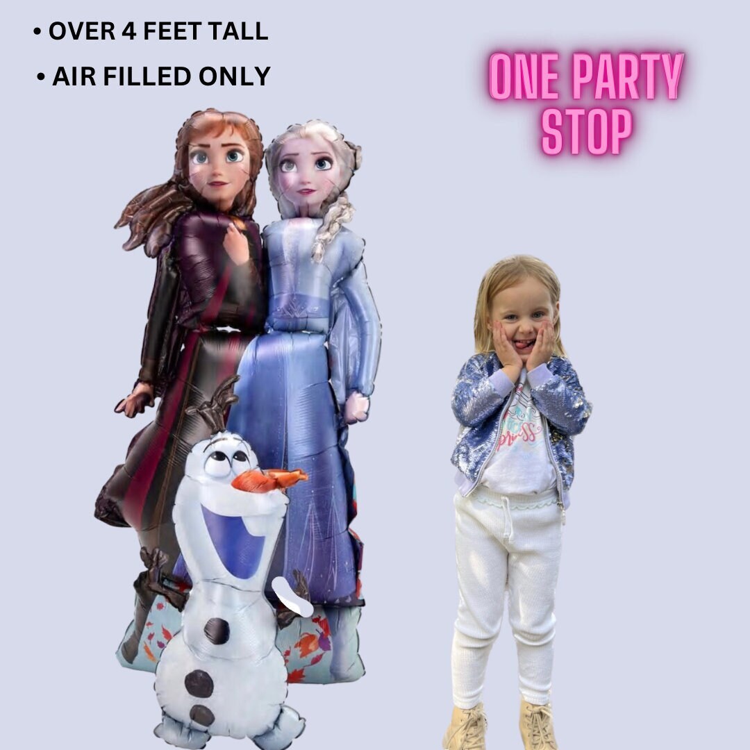 Frozen 2 Elsa & Anna AIRWALKER | Giant Gliding Frozen 2 Balloon | Frozen balloon 58in | Frozen | Disney Frozen Birthday | Elsa | Anna | Olaf